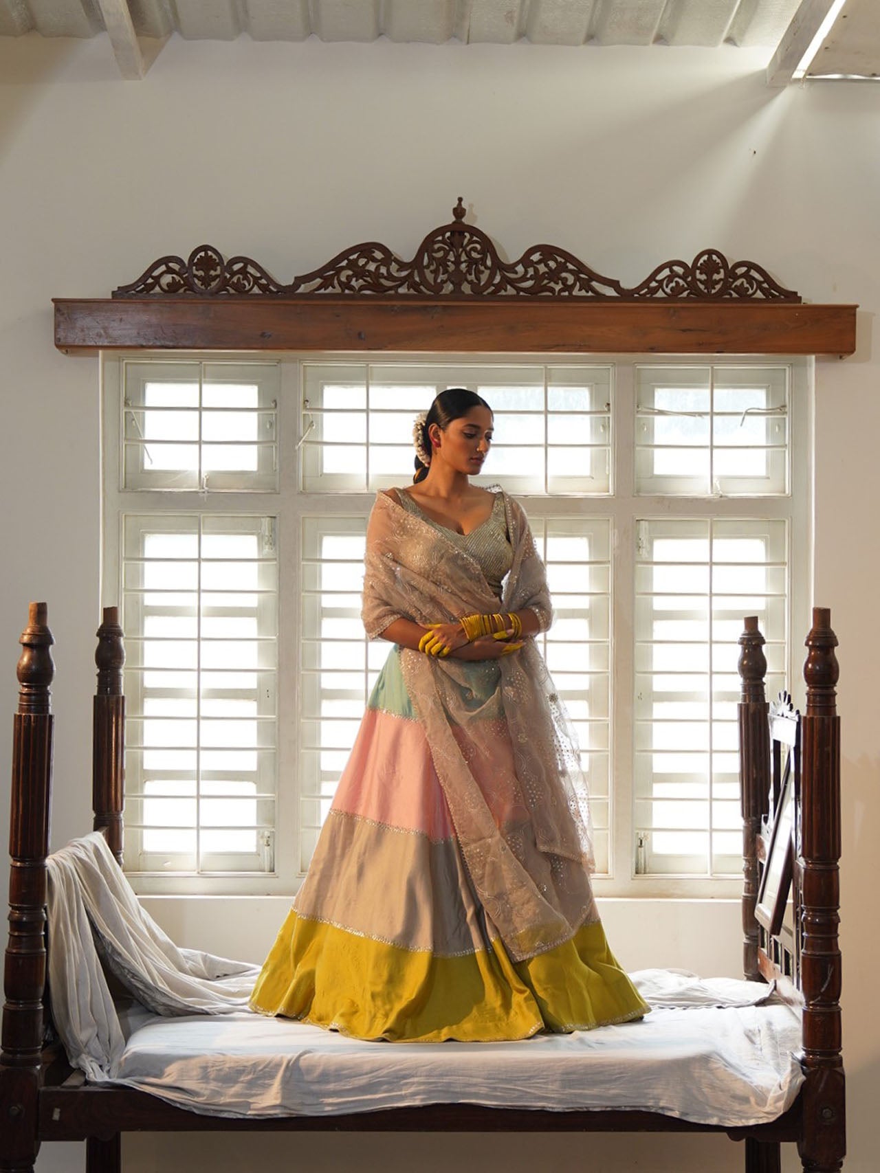Multi-Coloured Lehenga Set
