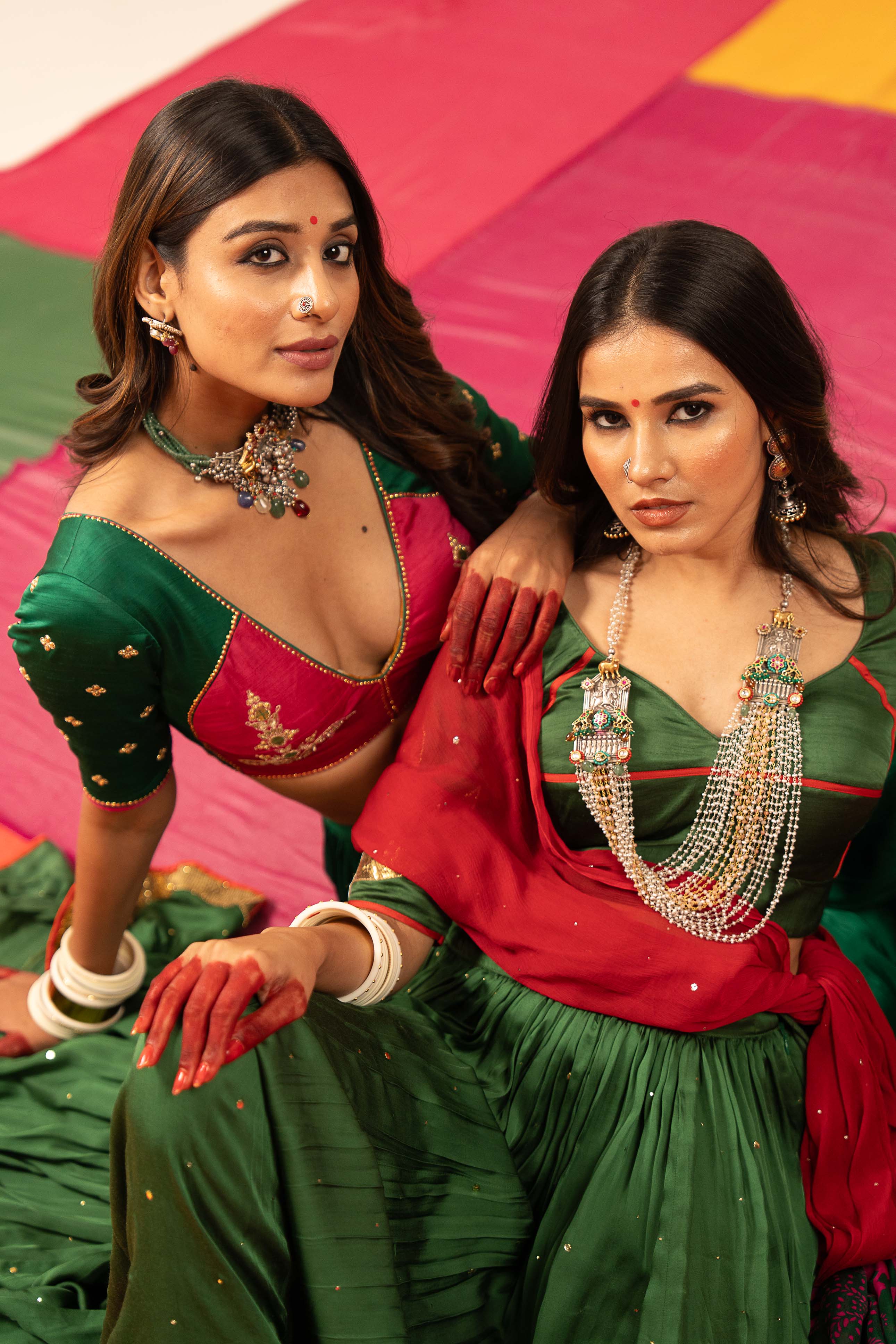 Mehendi Green Lehenga Set