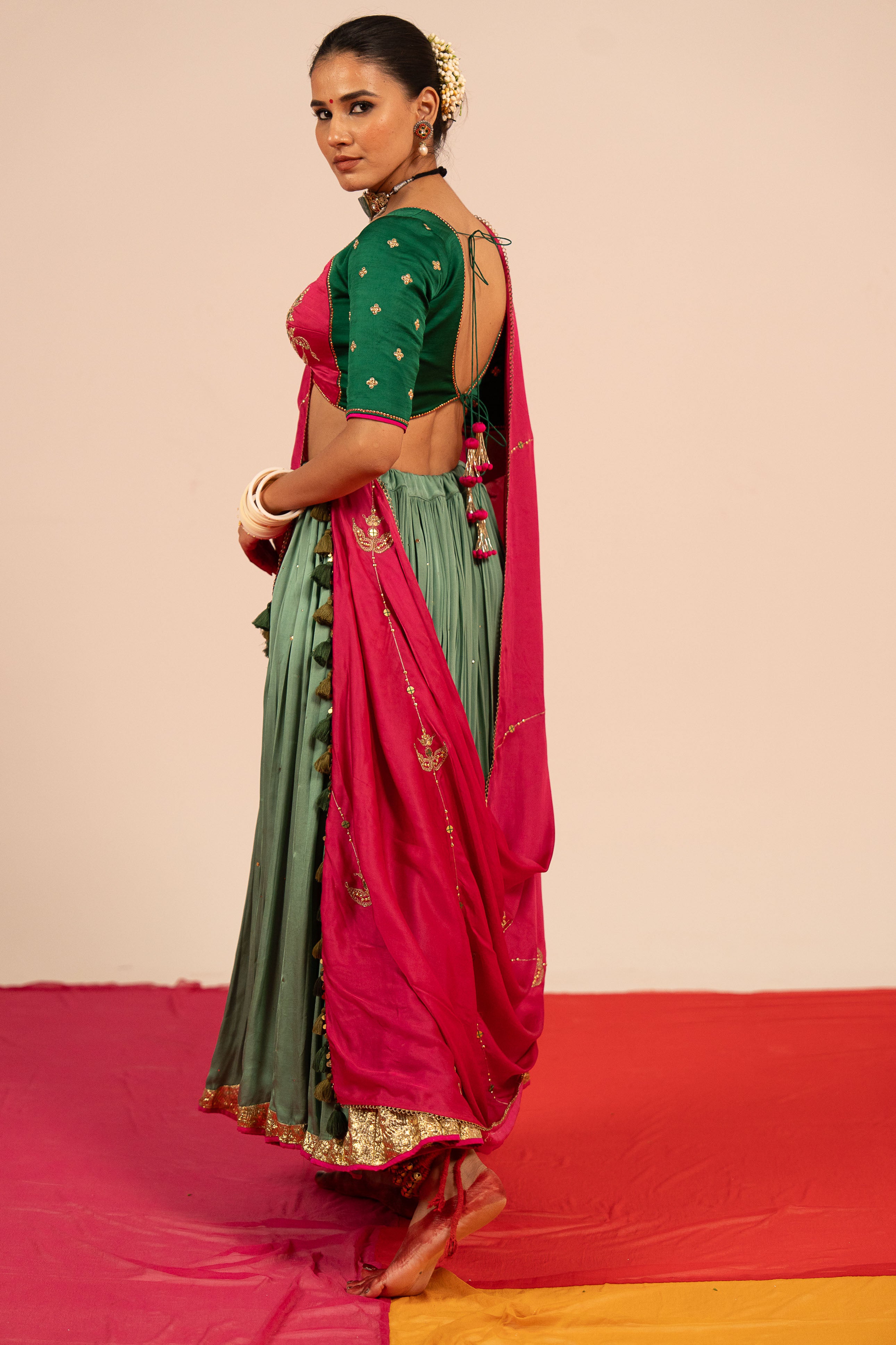 Sea Green Lehenga Set