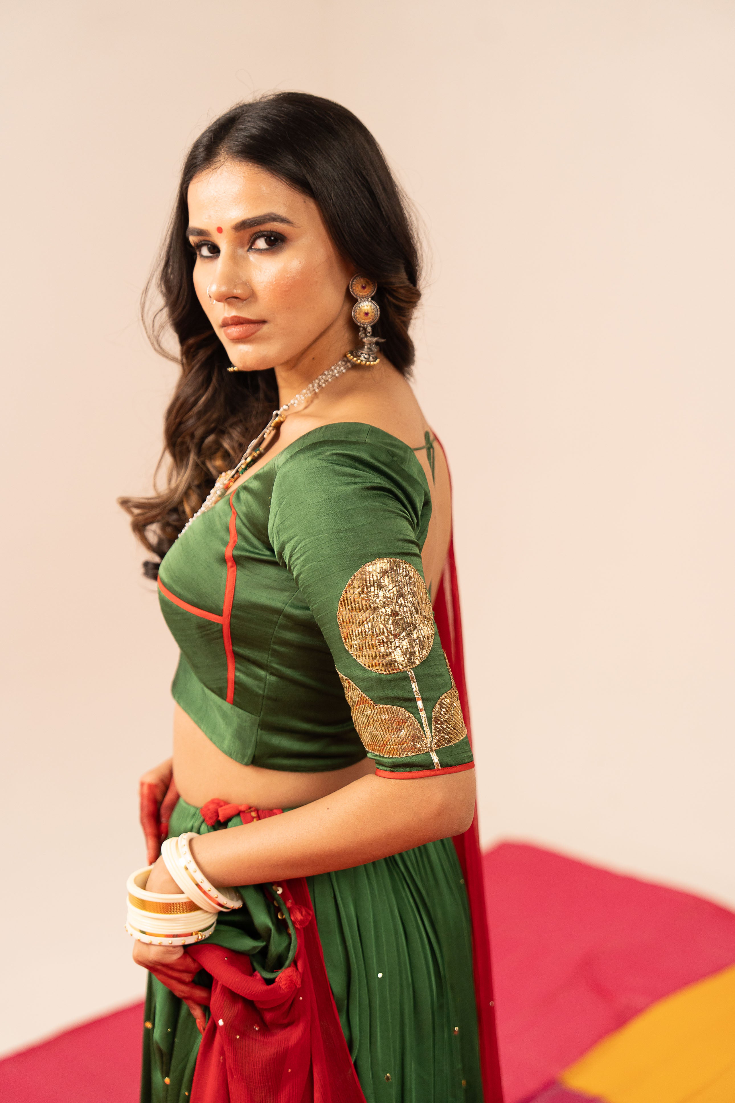 Mehendi Green Lehenga Set