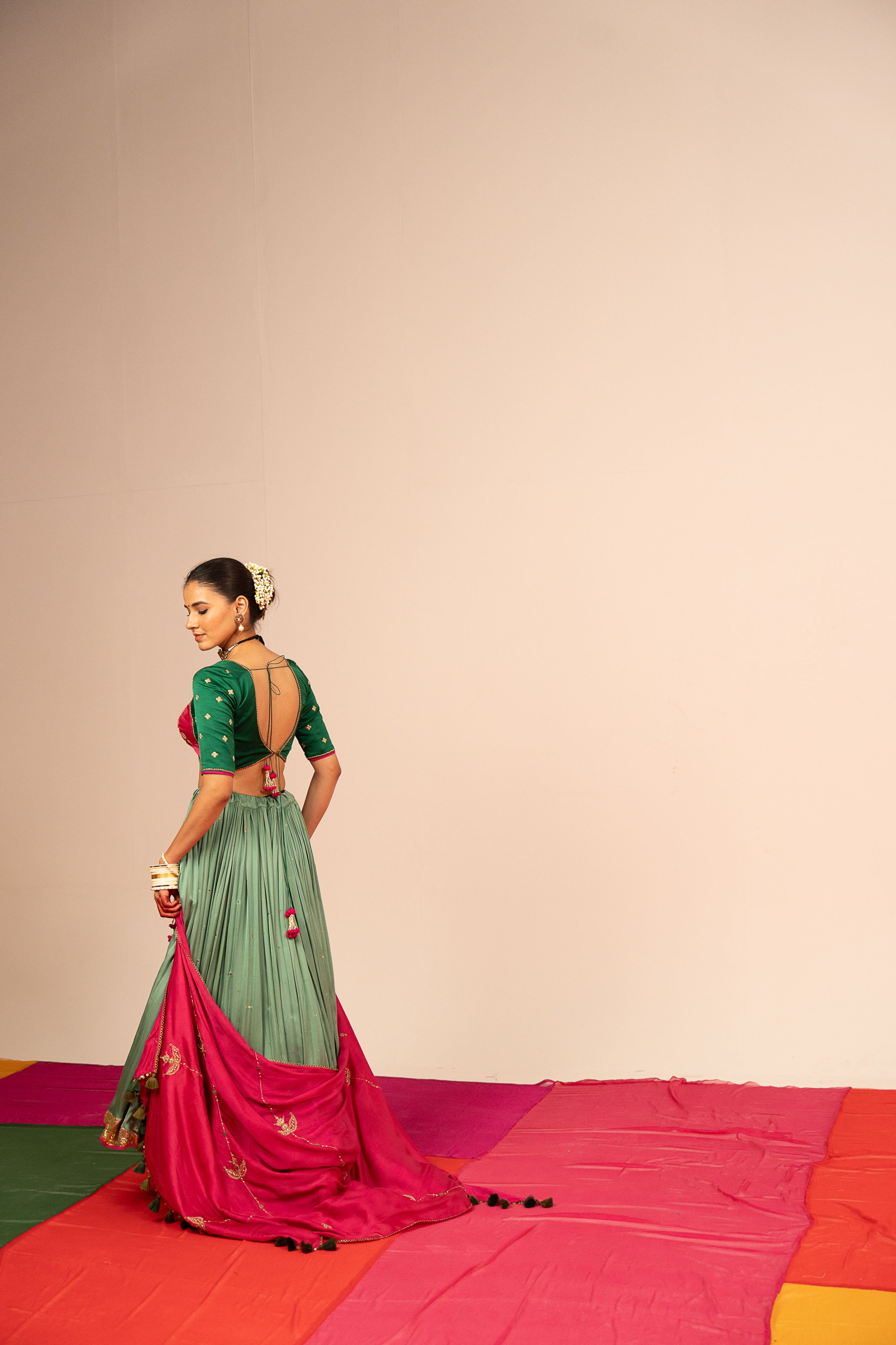 Sea Green Lehenga Set