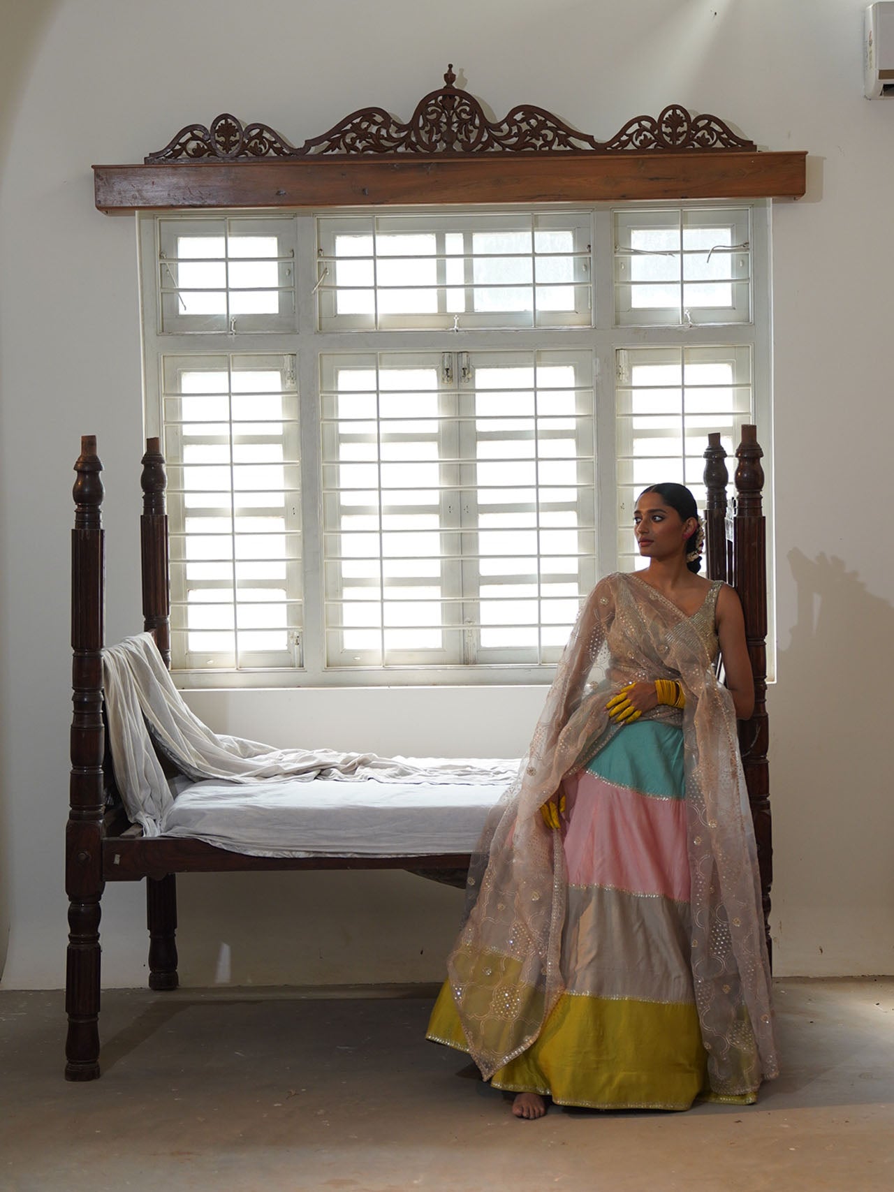 Multi-Coloured Lehenga Set