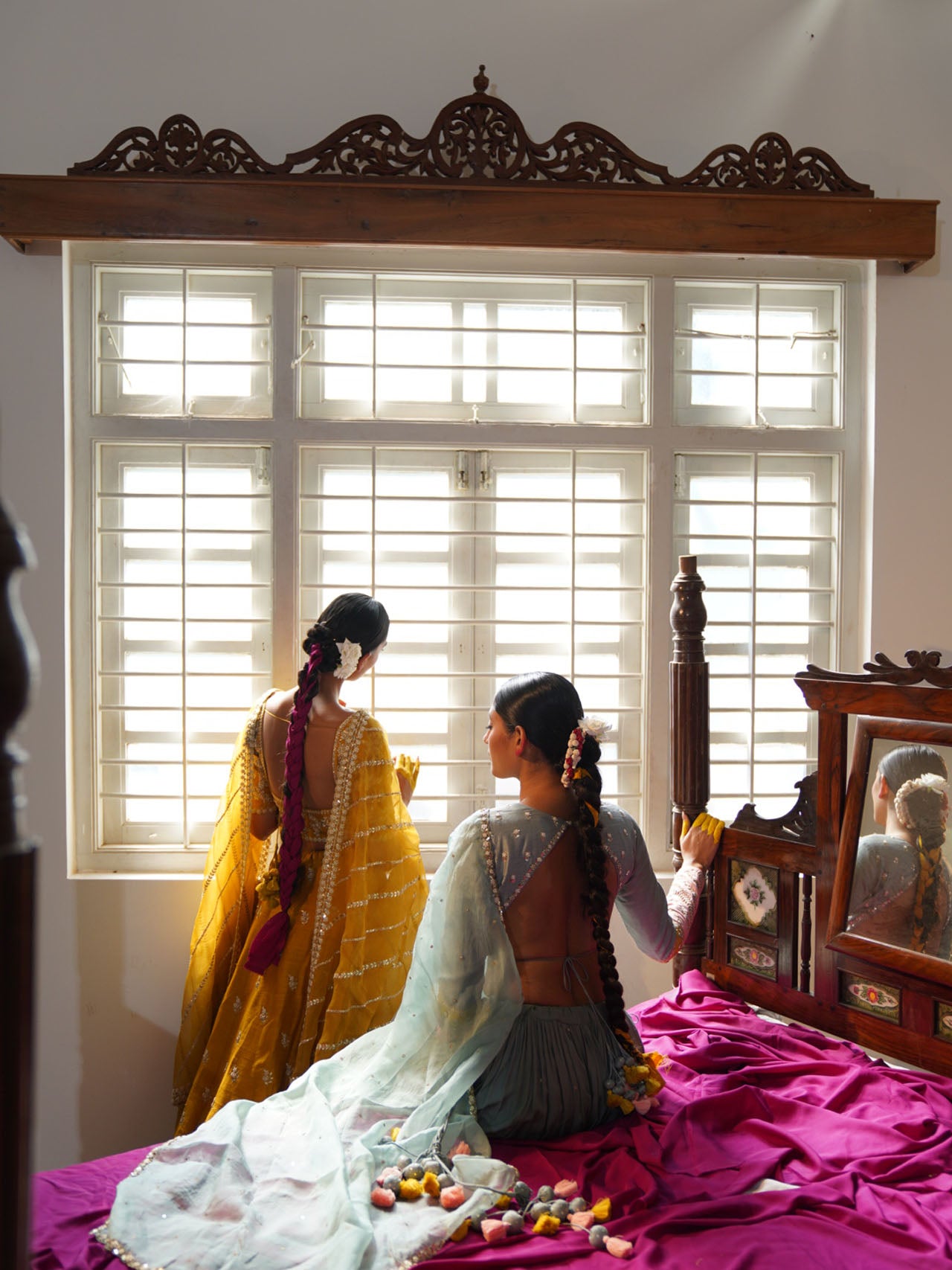 Mustard Lehenga Set