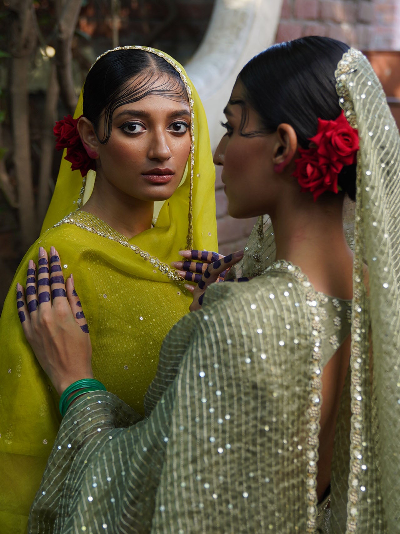 Olive Green Lehenga Set