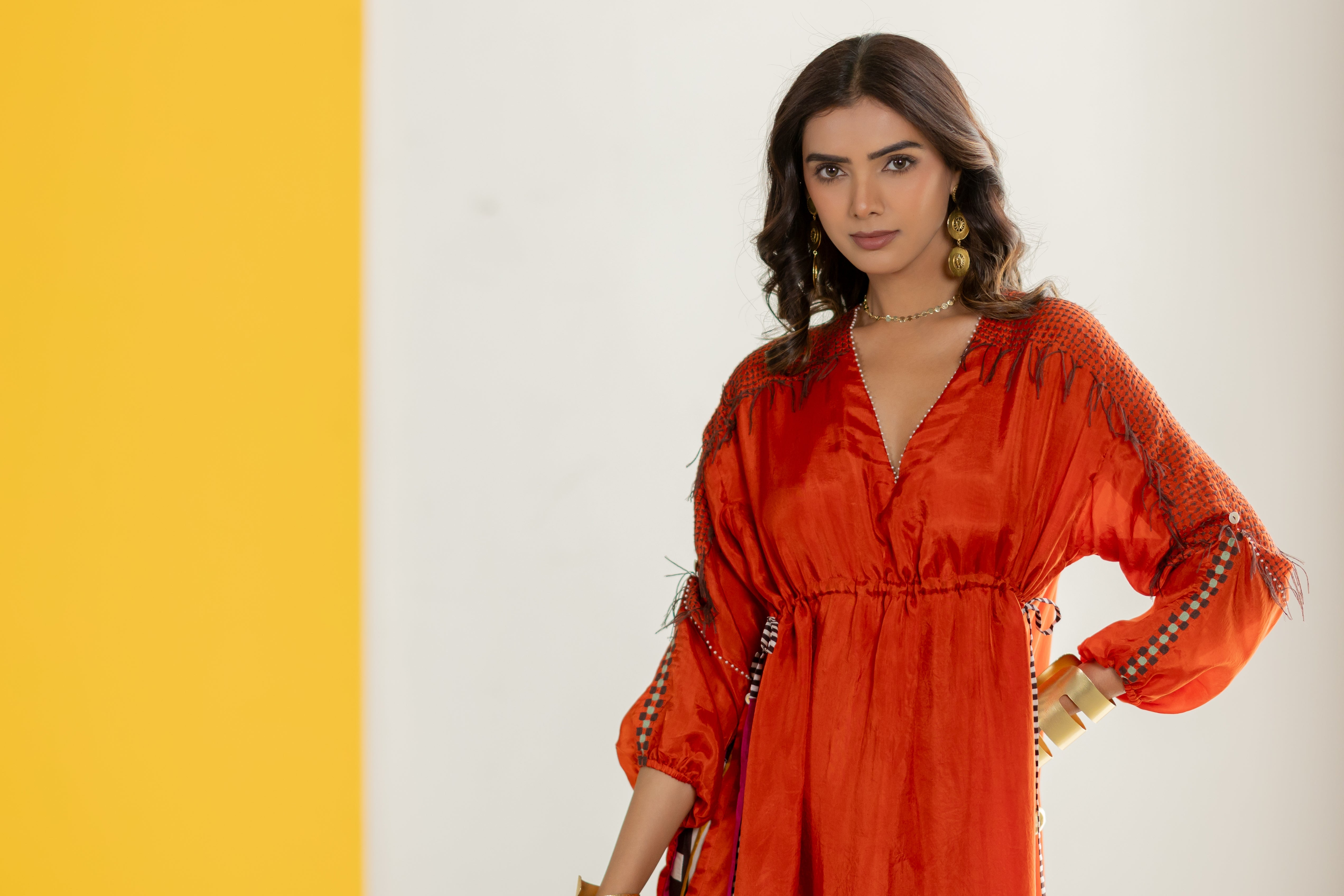 Orange tunic set