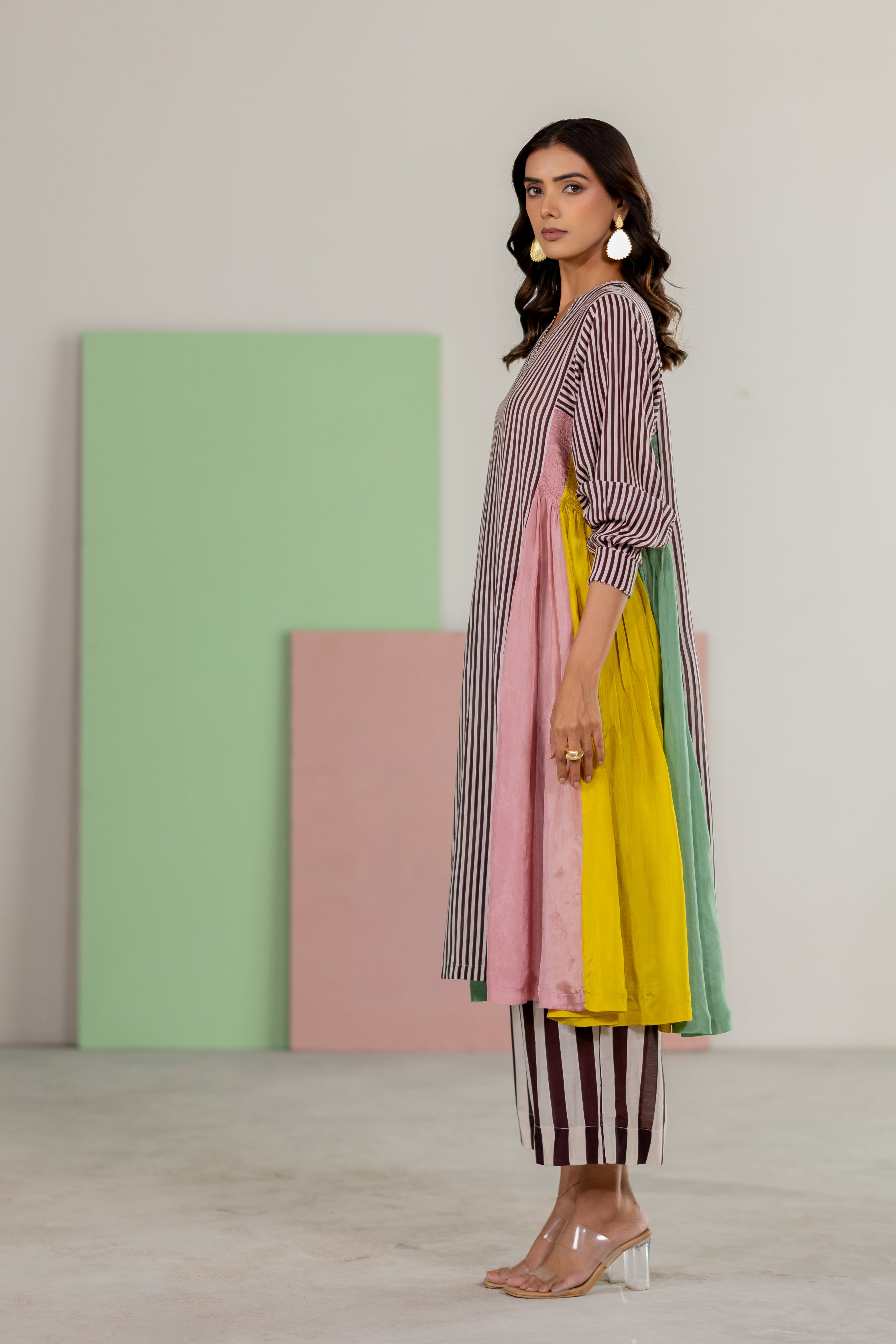 Striped kurta set