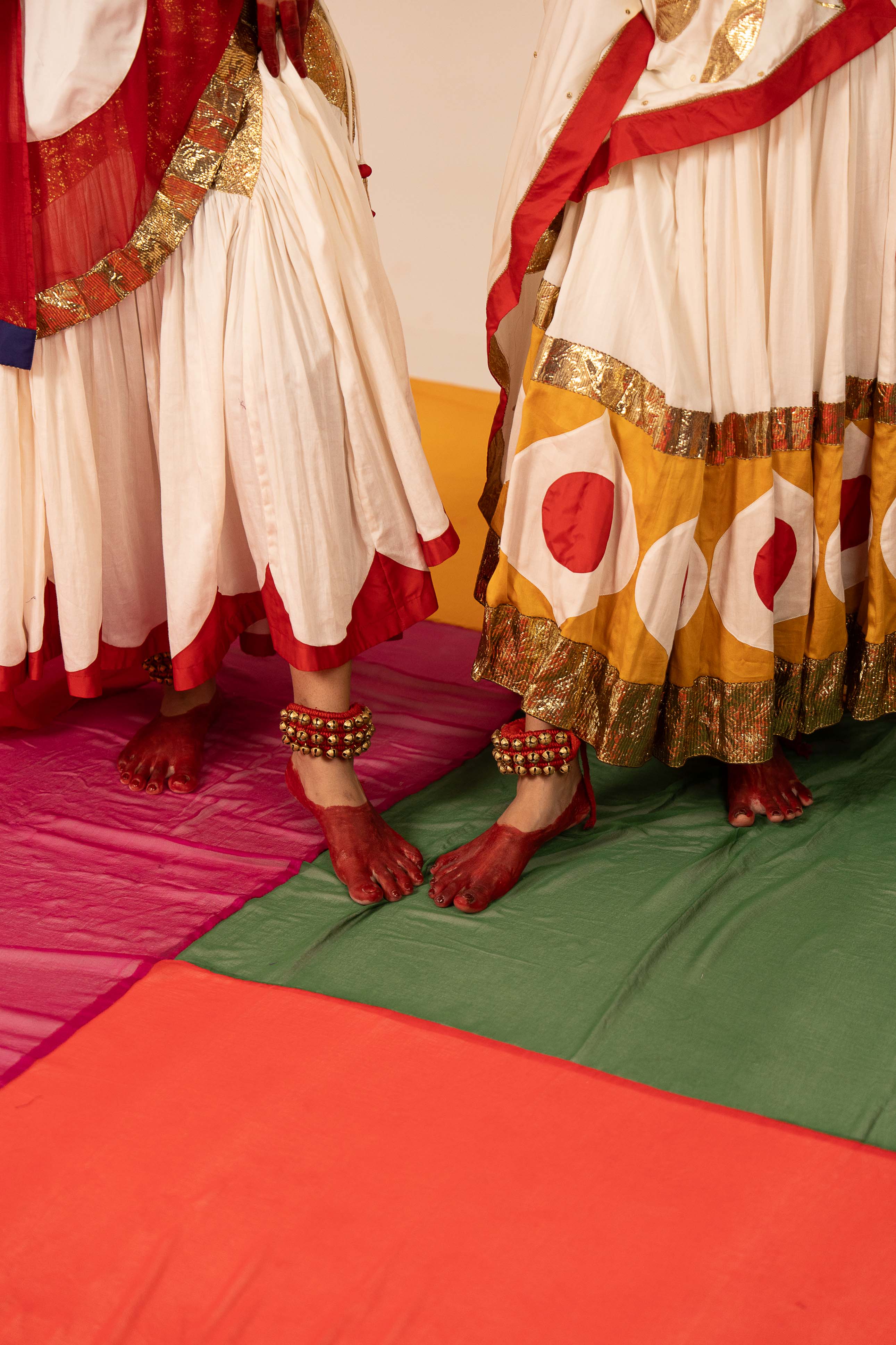 White & Yellow Lehenga Set