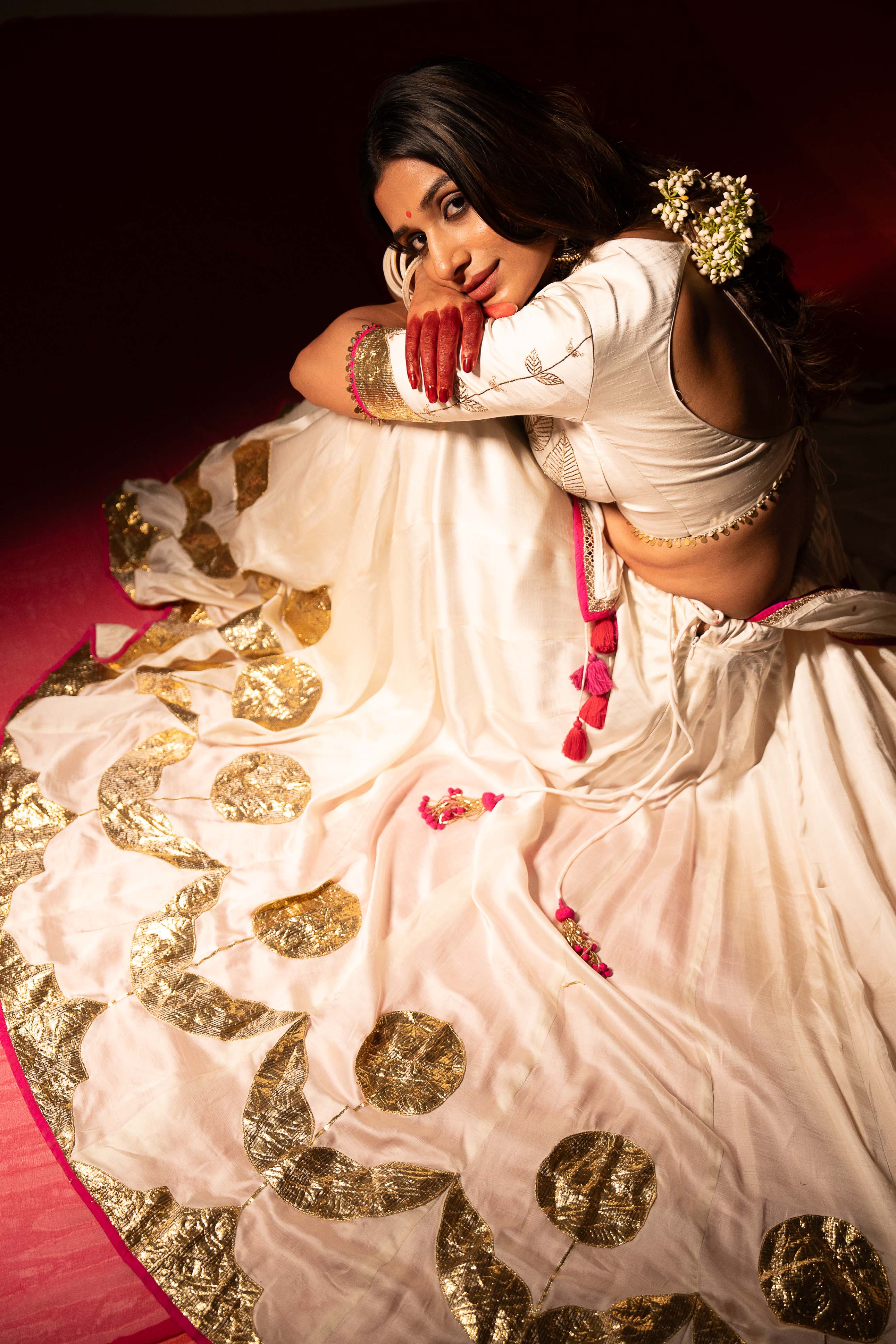 Off White Lehenga Set