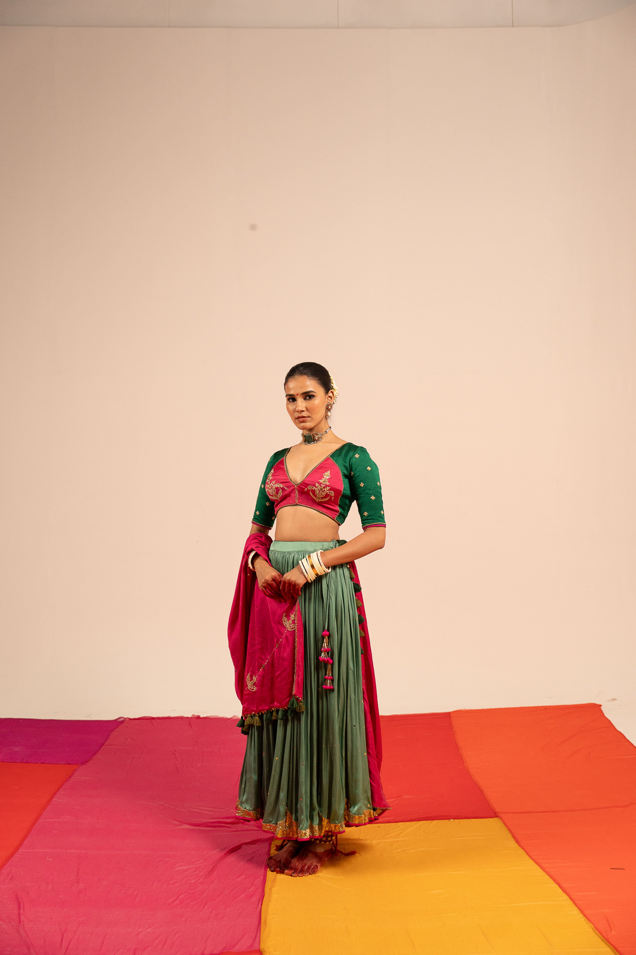 Sea Green Lehenga Set