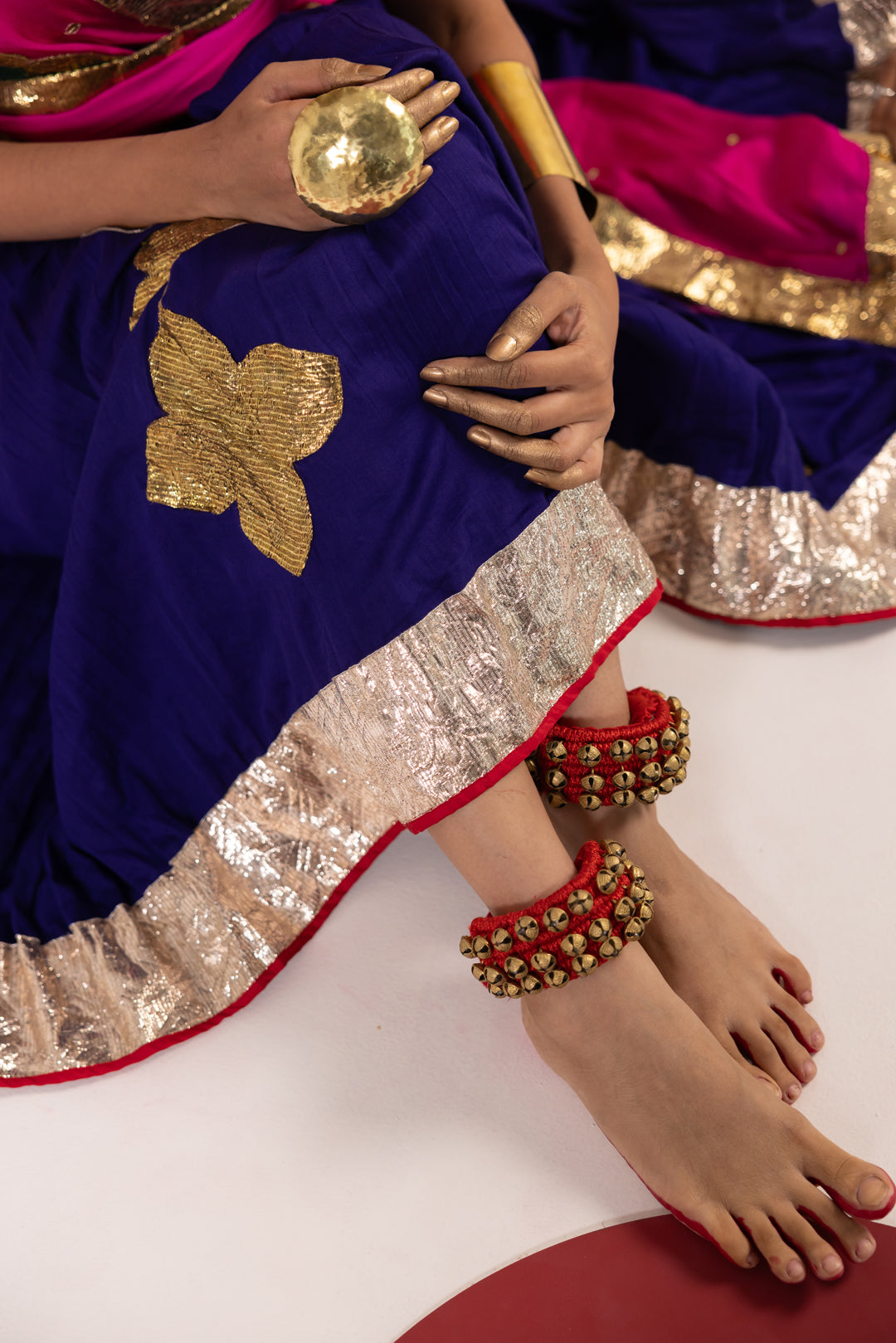 PINK AND BLUE LEHENGA SET