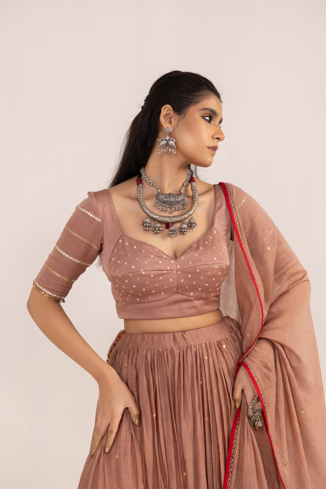 MAUVE LEHENGA SET