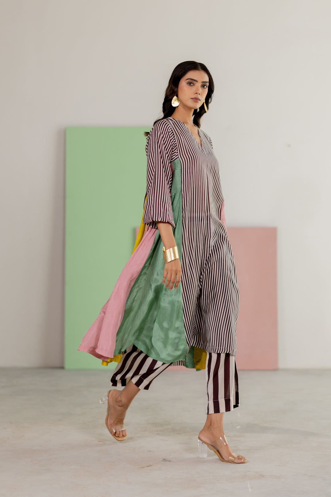 Striped kurta set