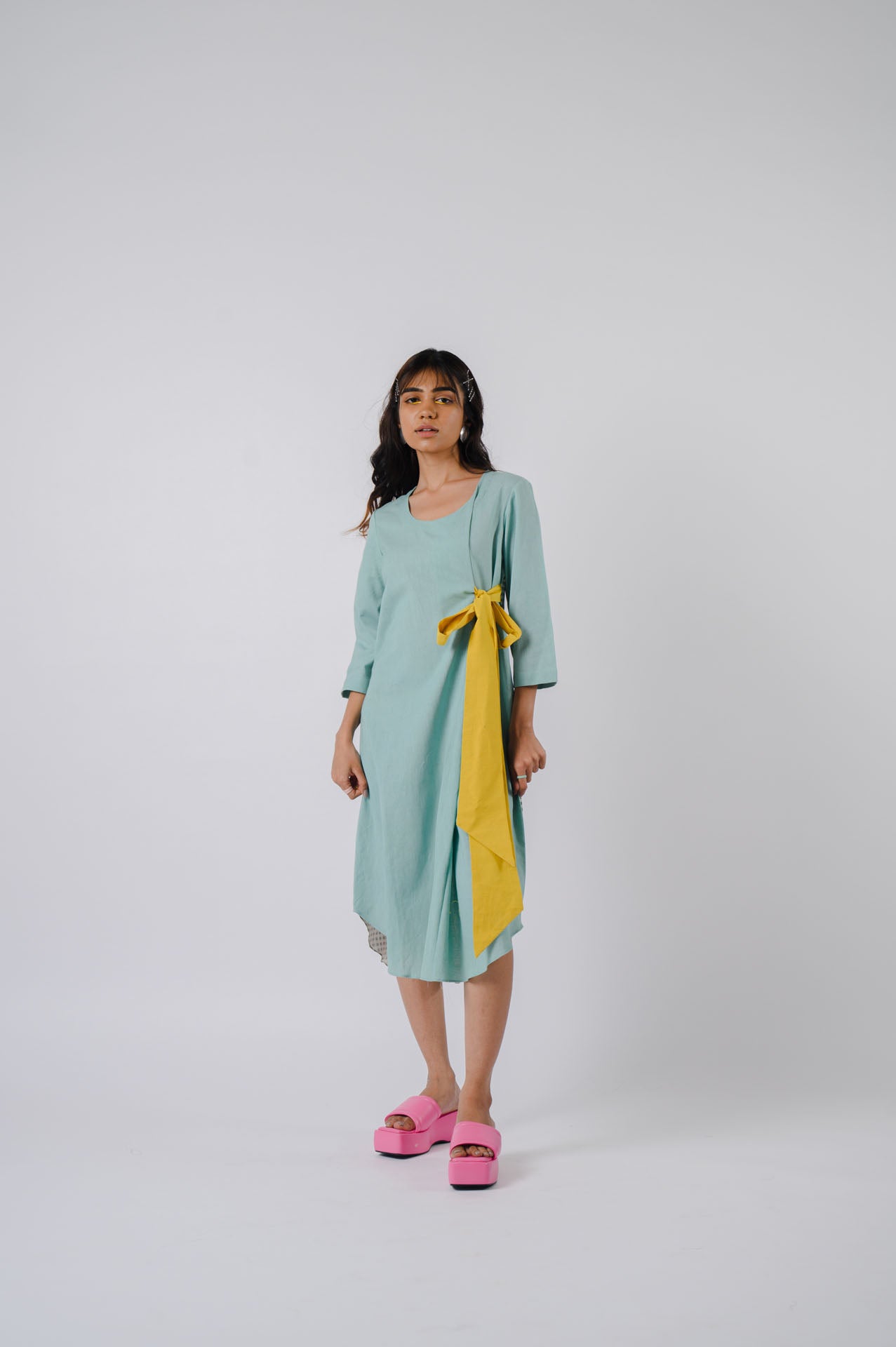 Sea Green Bowtie Dress