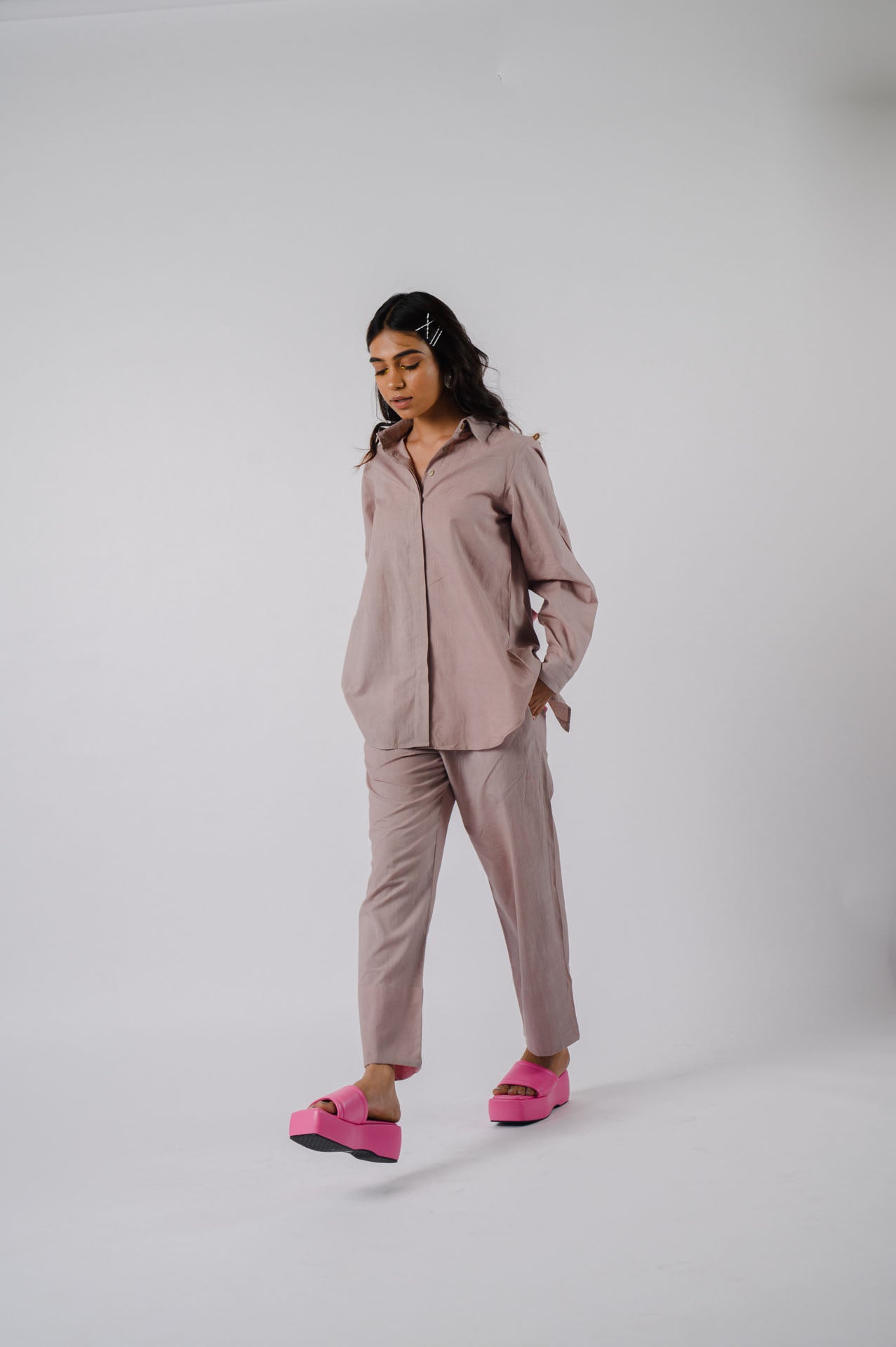 Grey Bowtie Co-ord set