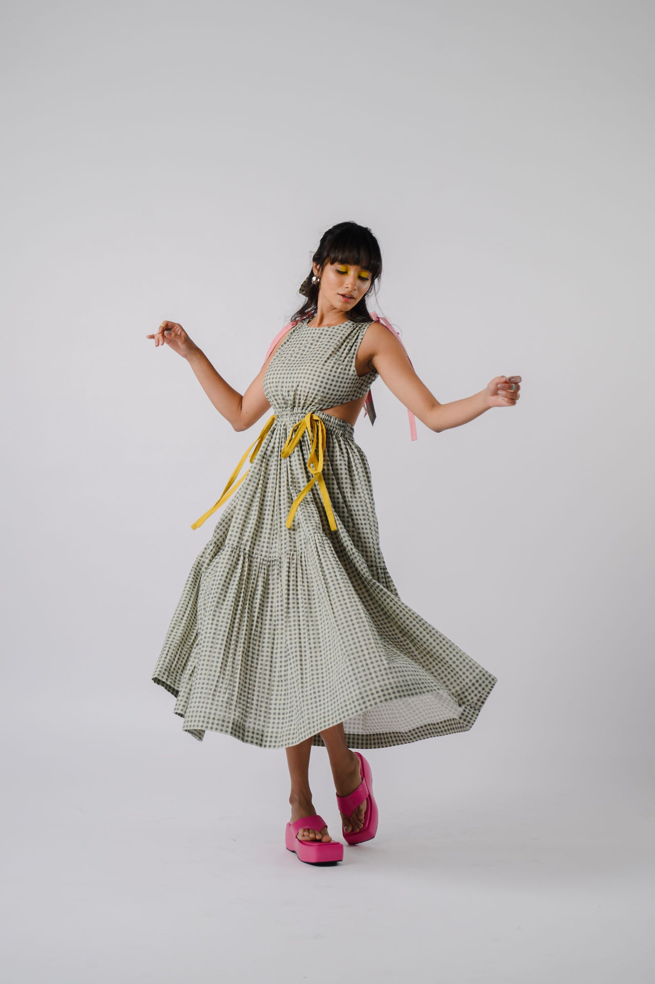 Black & White Tiered Dress