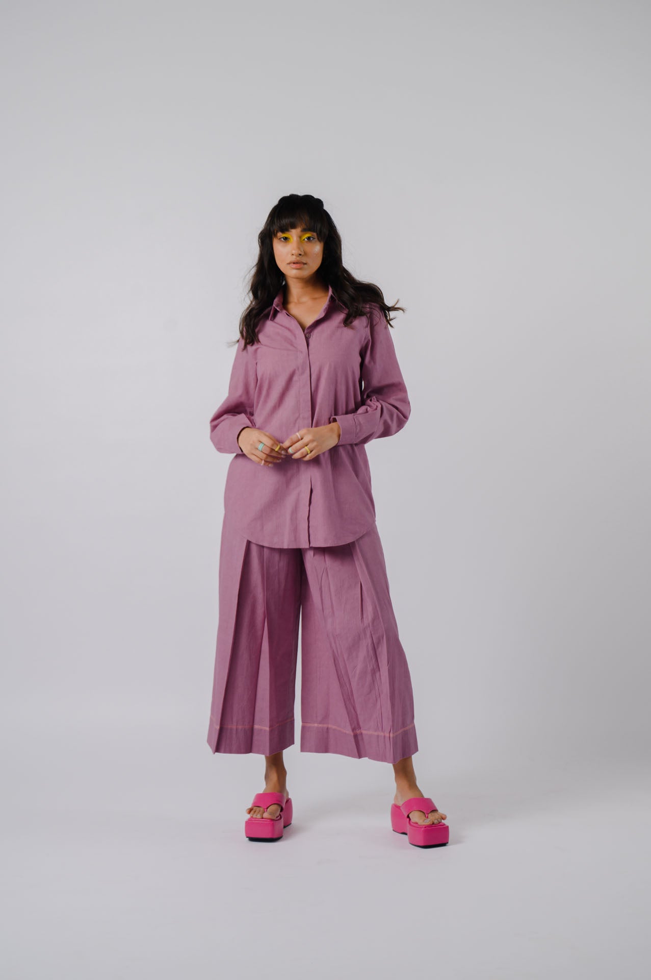 Mauve Checkered Surface Co-ord Set