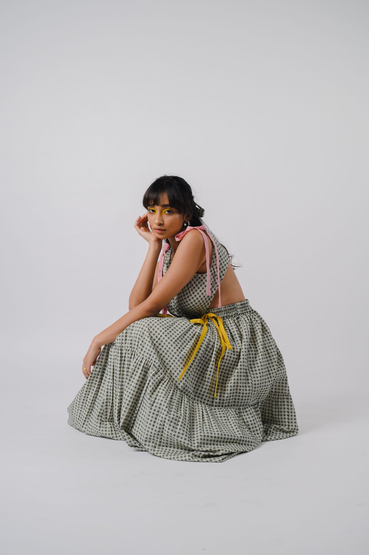 Black & White Tiered Dress