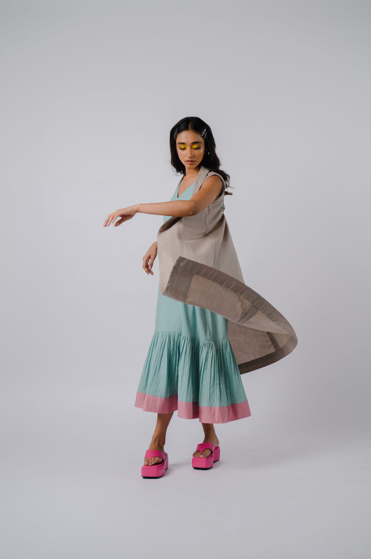 Grey Shawl Collar Jacket