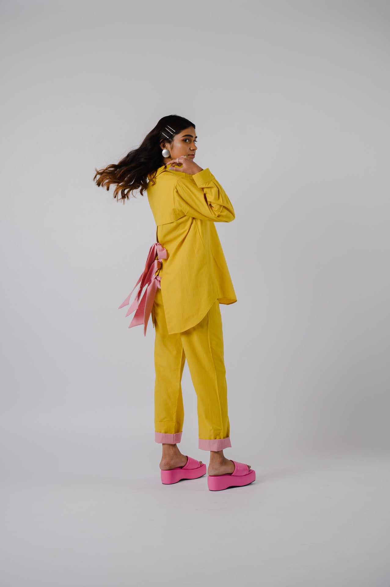 Yellow Bowtie Co-ord set