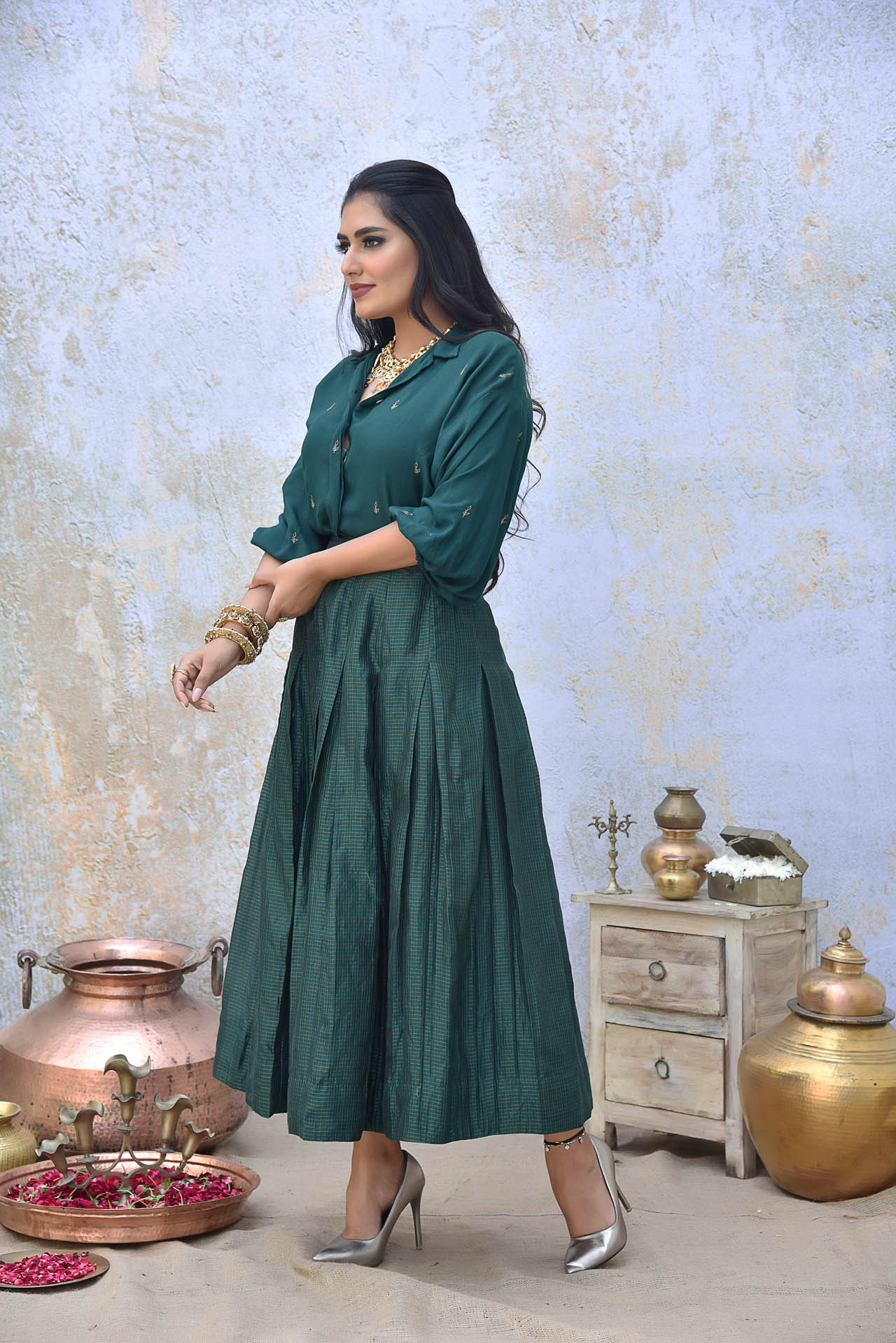 Bottle Green Co-Ord Set