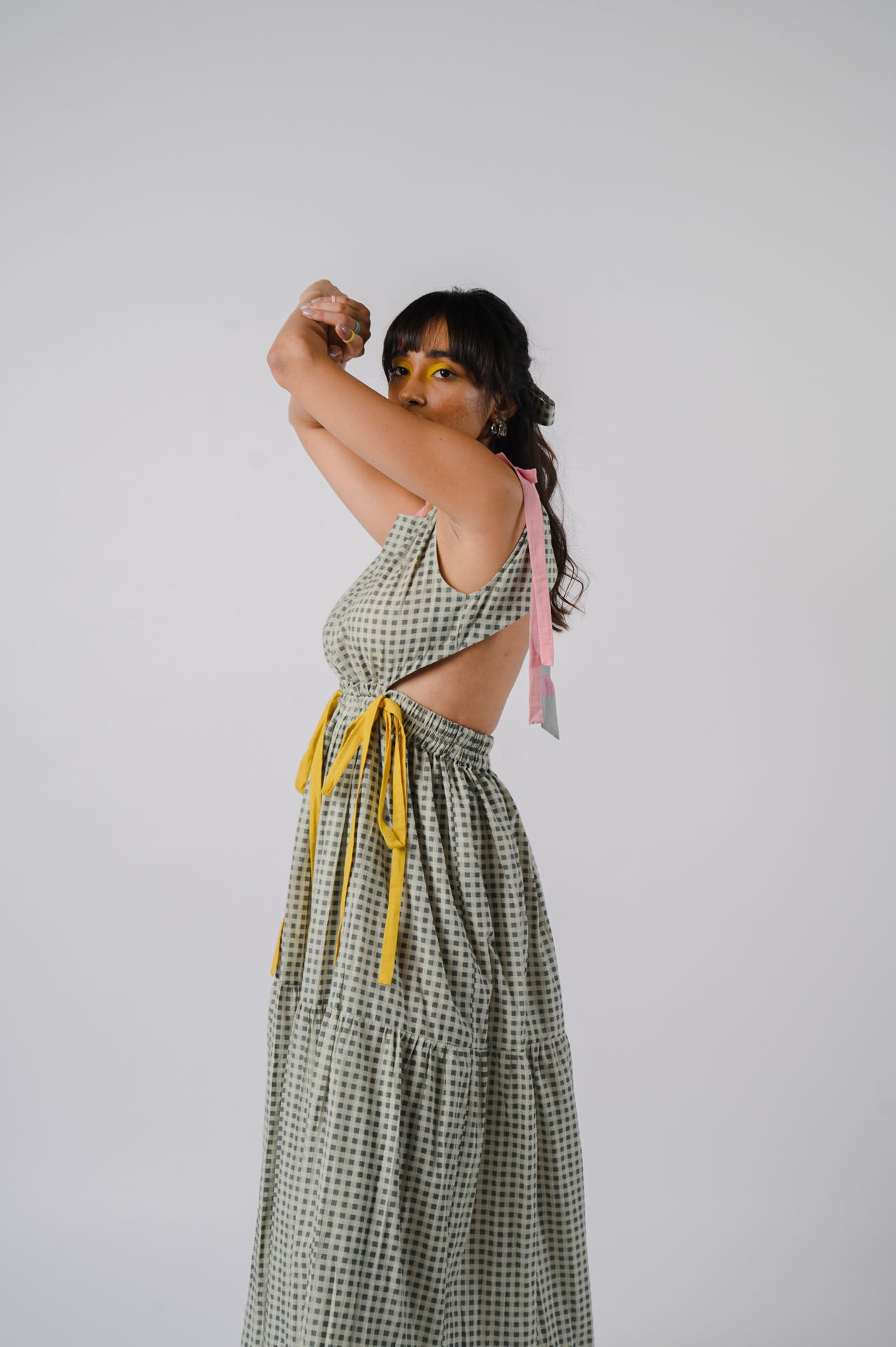 Black & White Tiered Dress