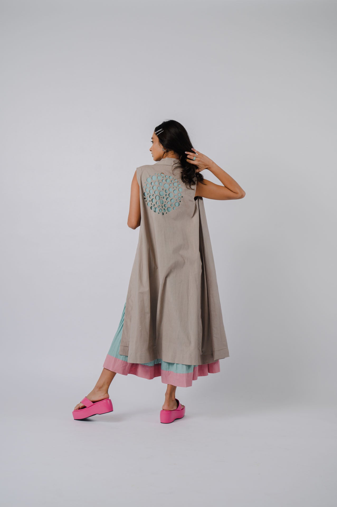 Grey Shawl Collar Jacket