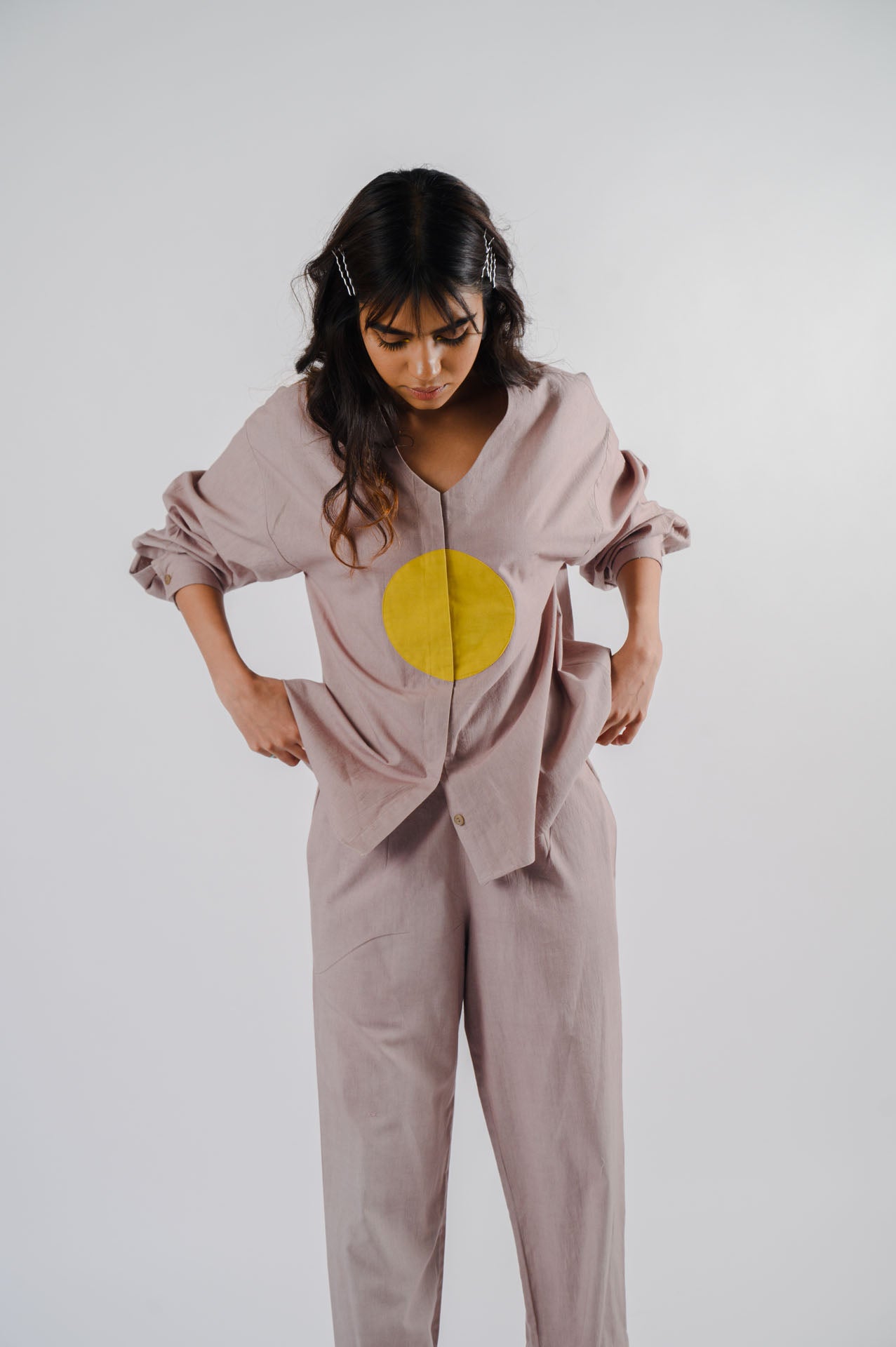 Grey Cotton Co-ord Set