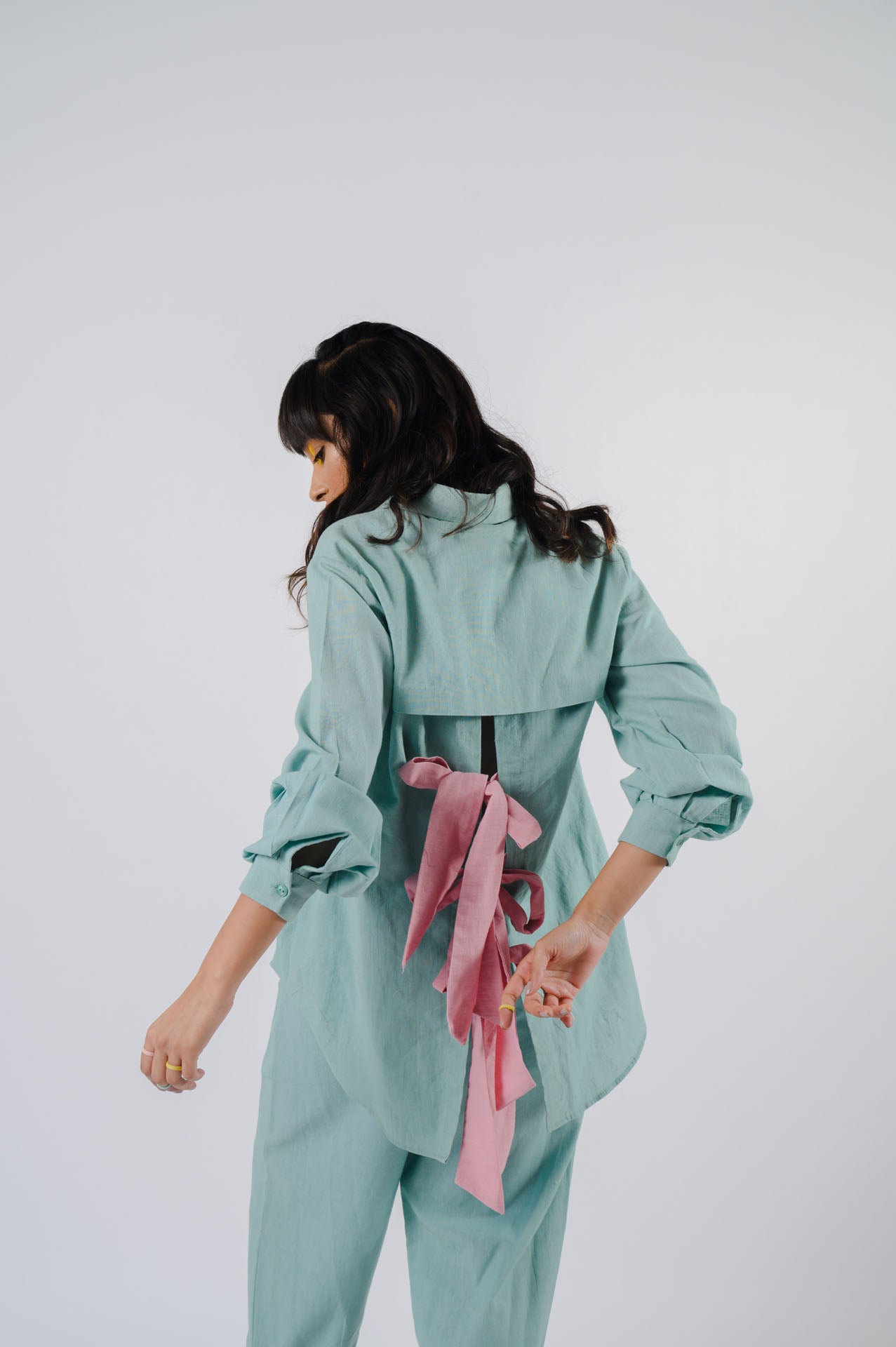 Sea Green Bowtie Co-ord Set