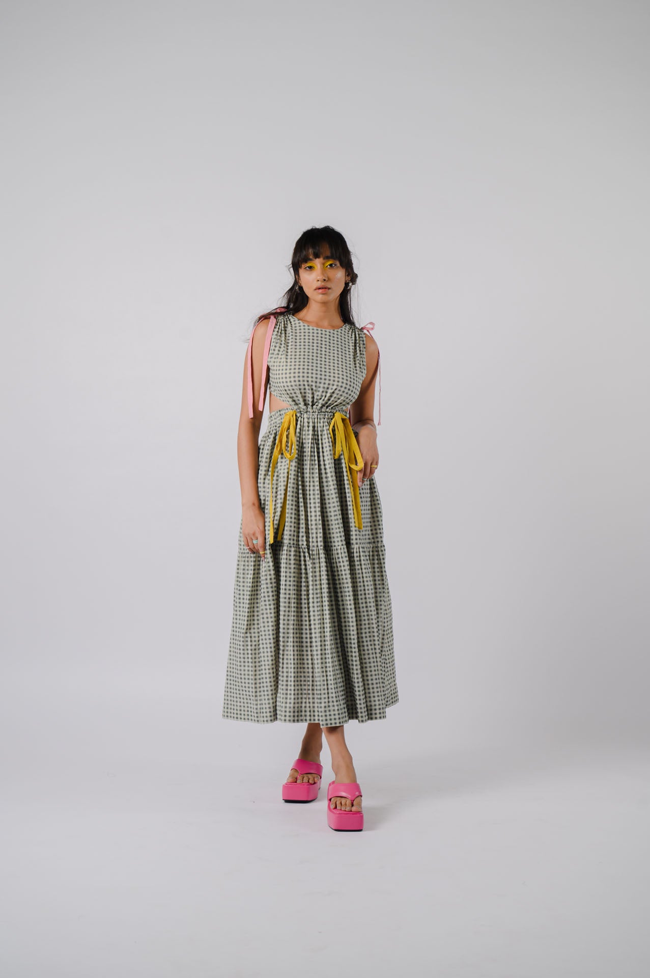 Black & White Tiered Dress