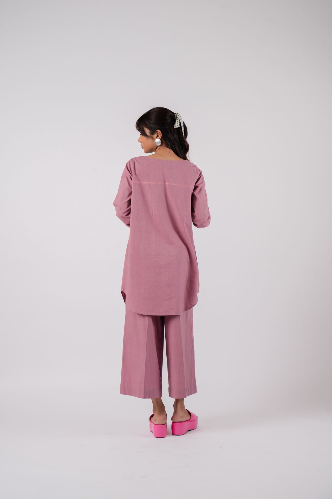 Mauve Flap Tunic Set