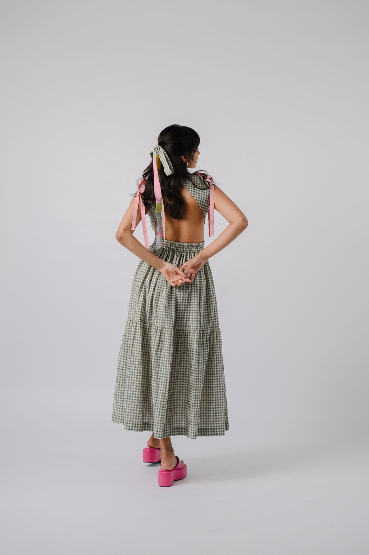 Black & White Tiered Dress