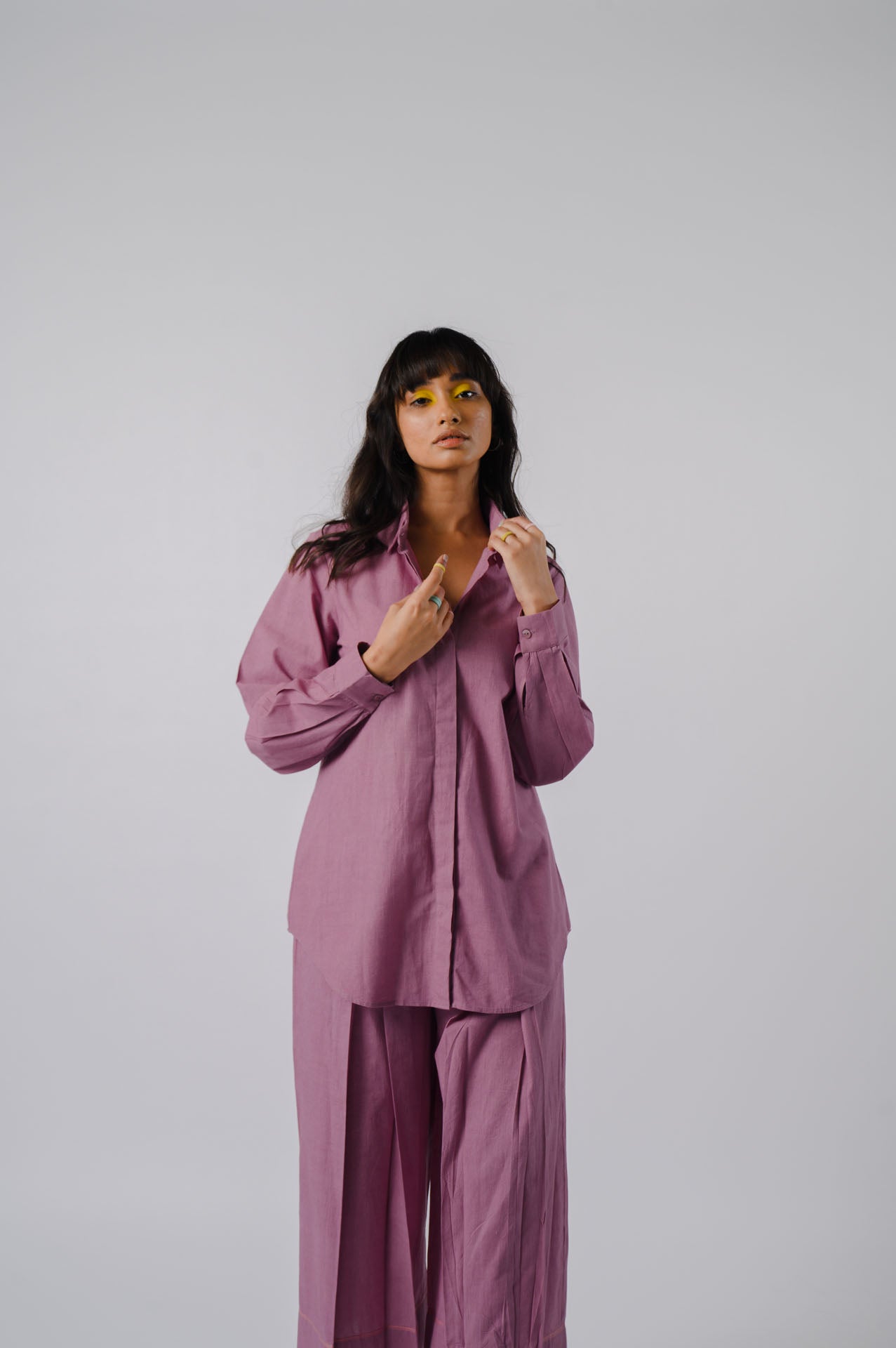 Mauve Checkered Surface Co-ord Set