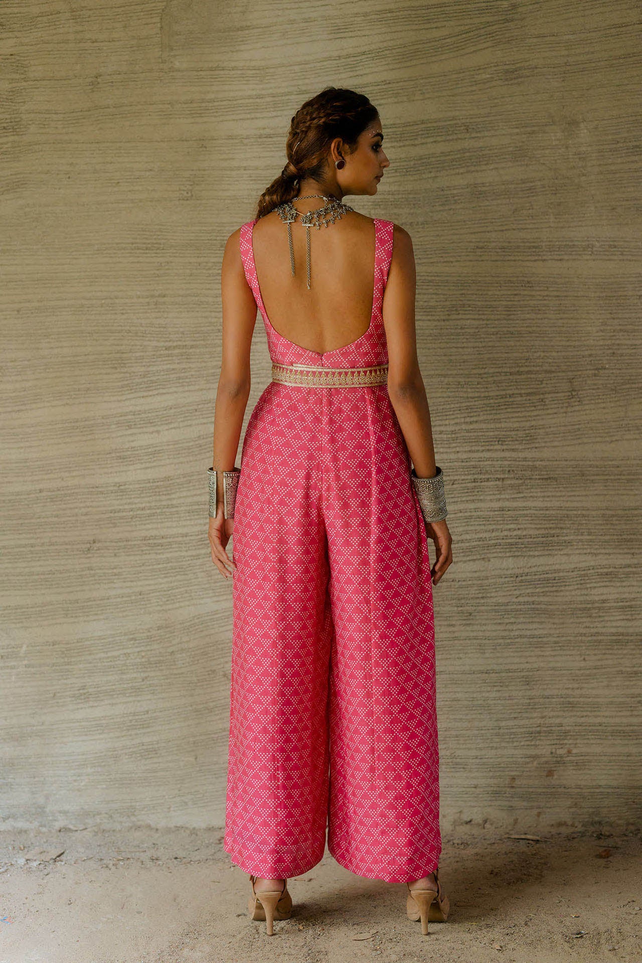 Hot Pink Jumpsuit with Jacket