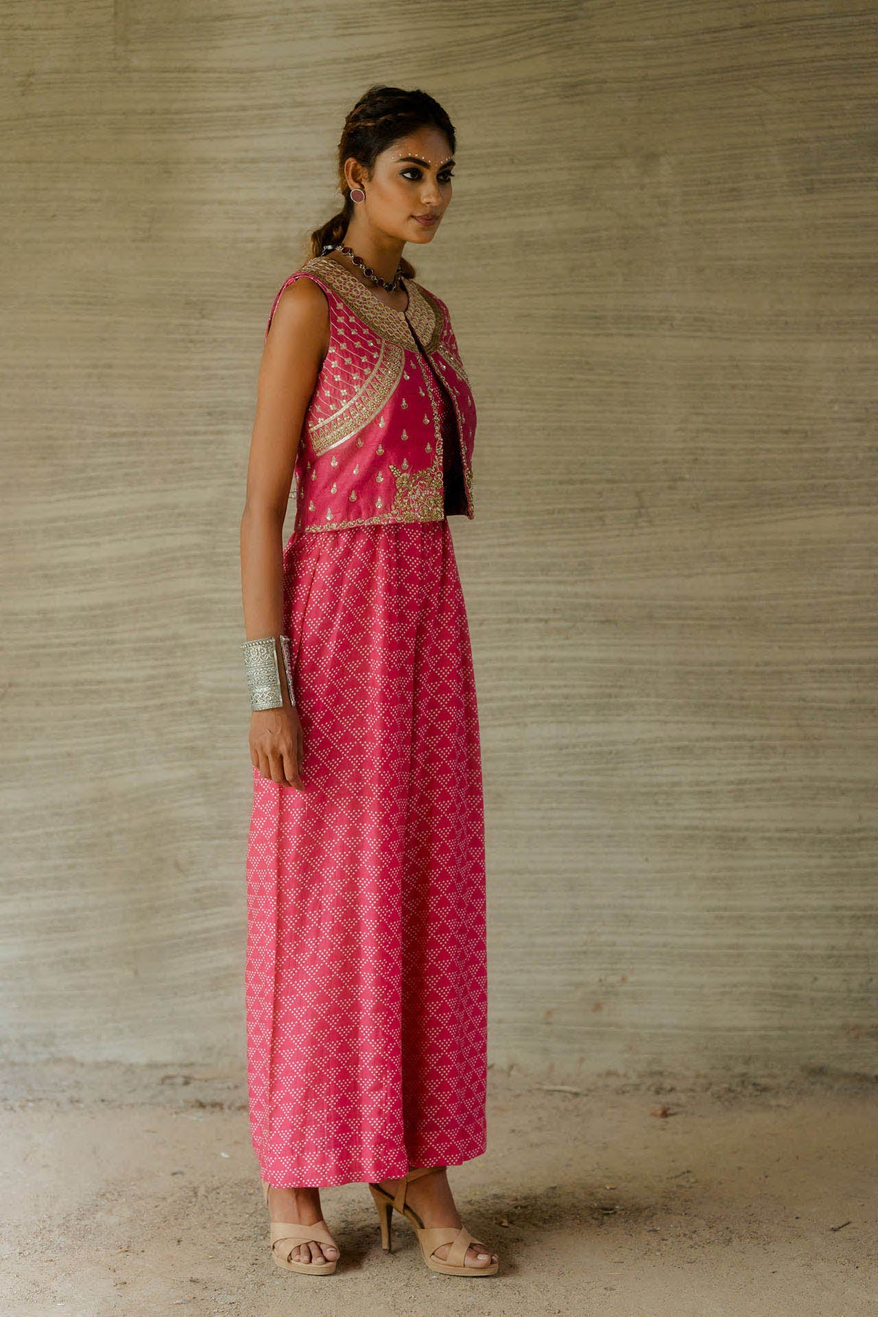 Hot Pink Jumpsuit with Jacket