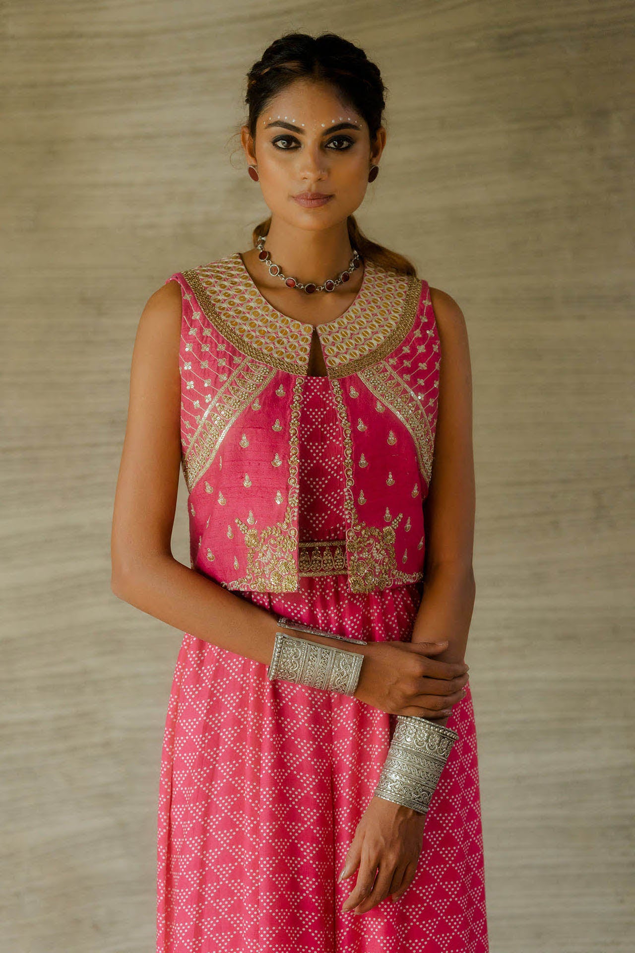 Hot Pink Jumpsuit with Jacket