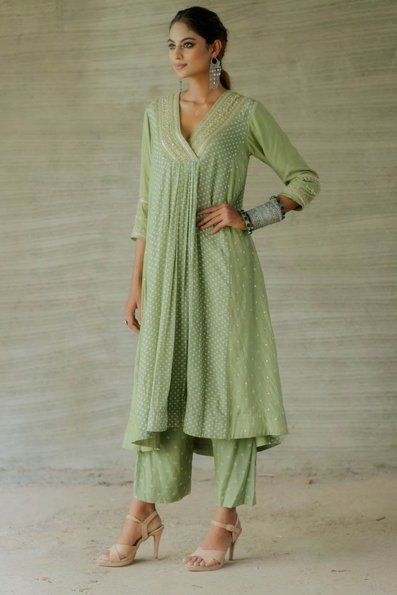 Olive Kalidar with Pants