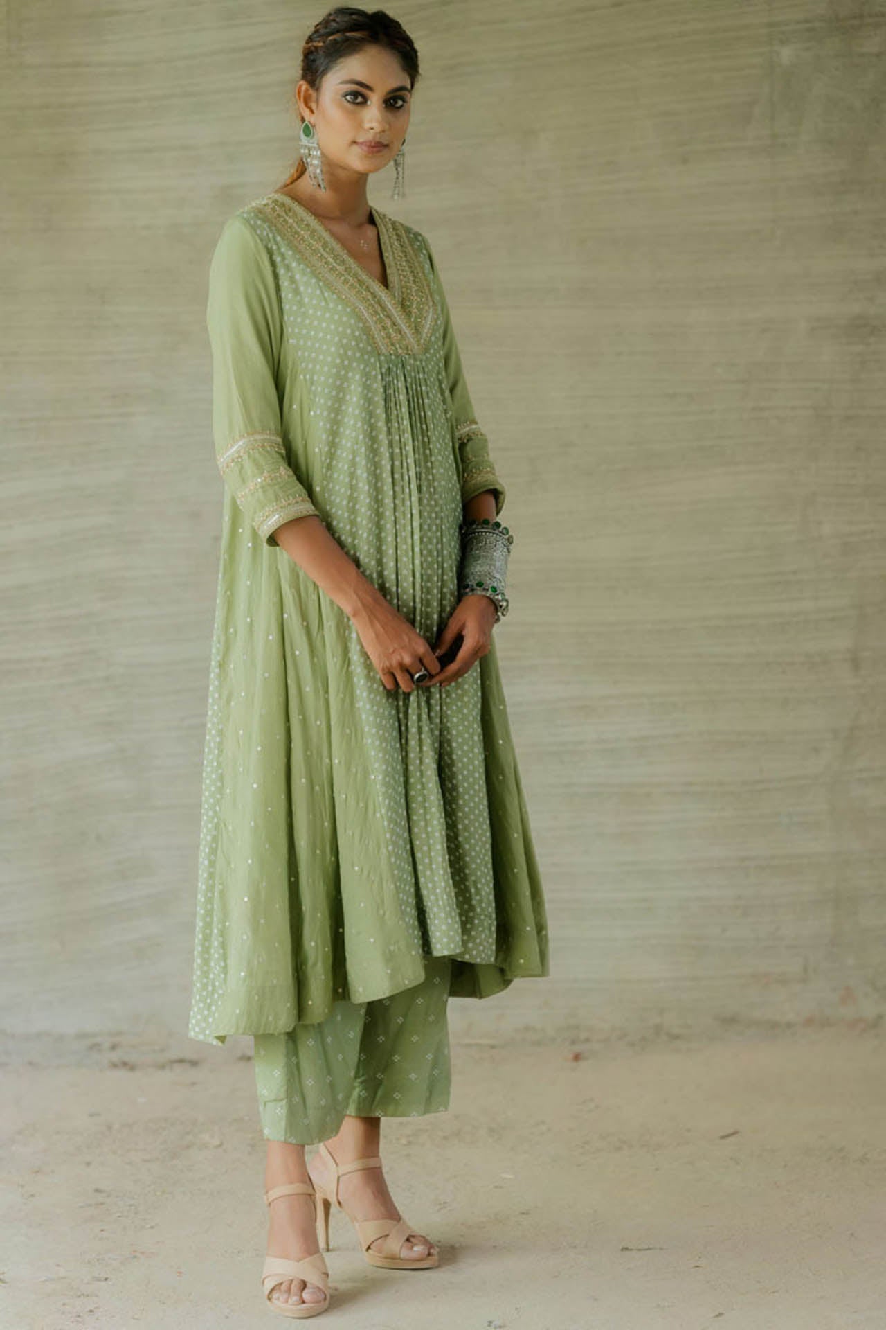 Olive Kalidar with Pants