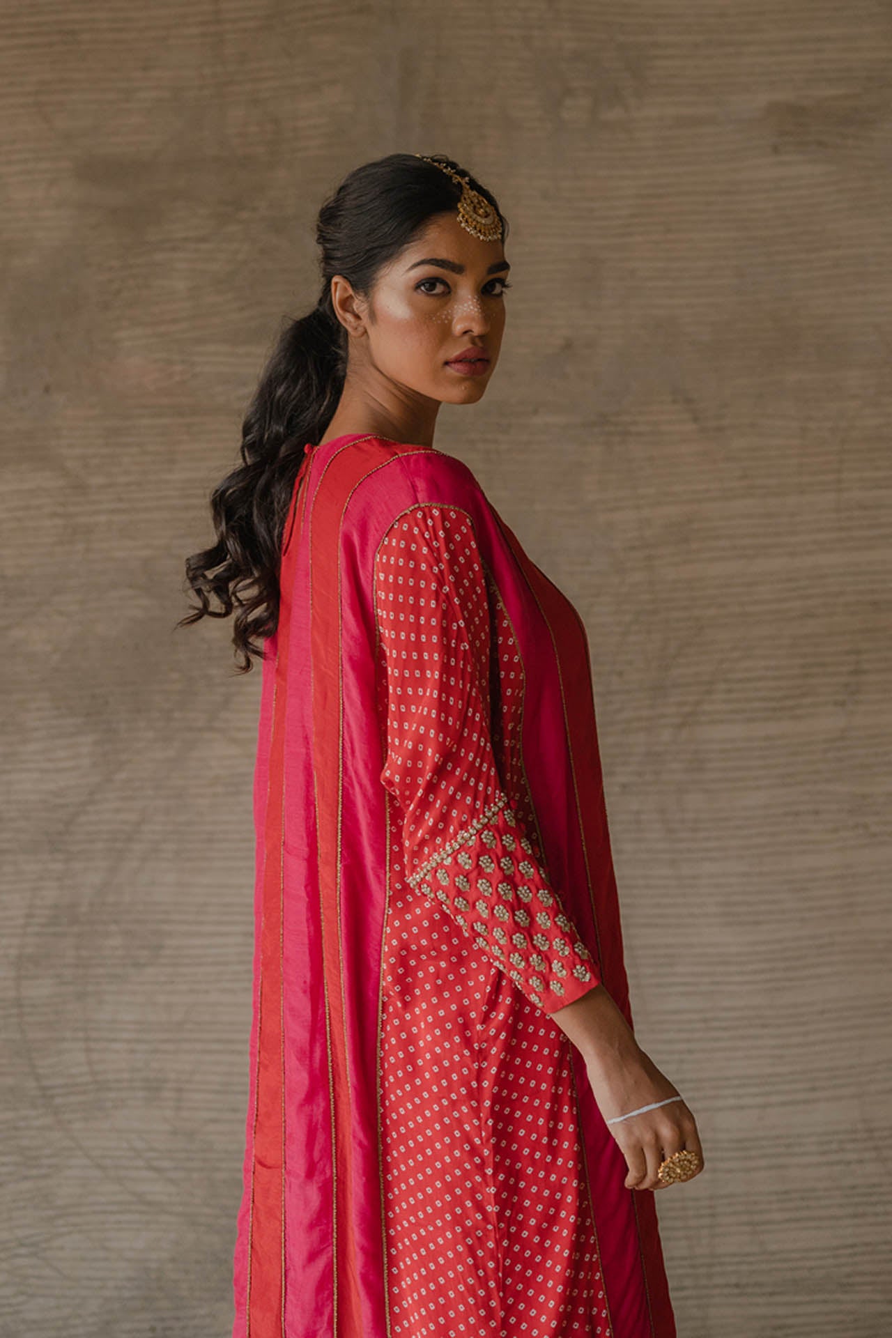 Panelled kaftan