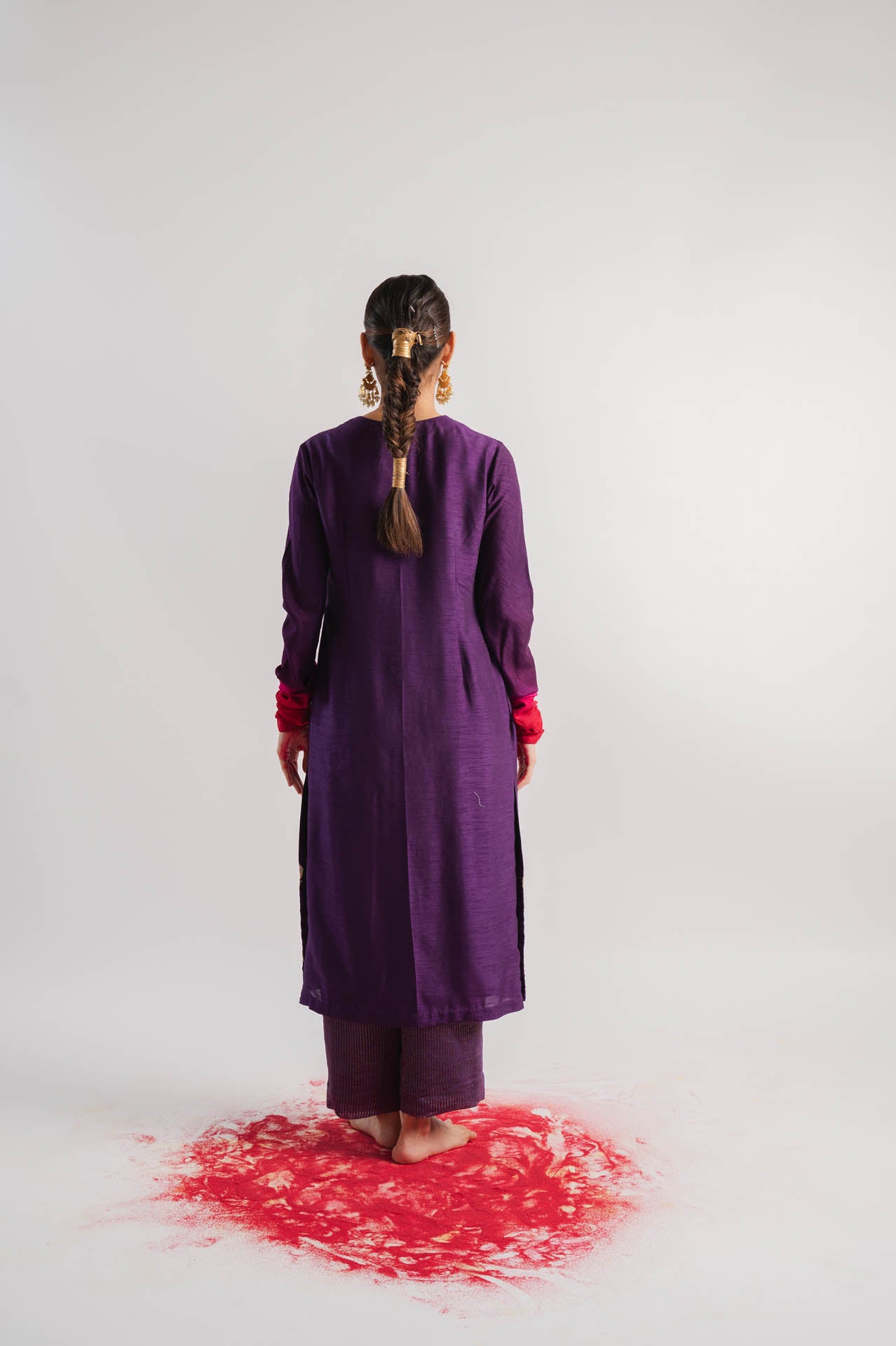 Purple Ombre Kurta Set