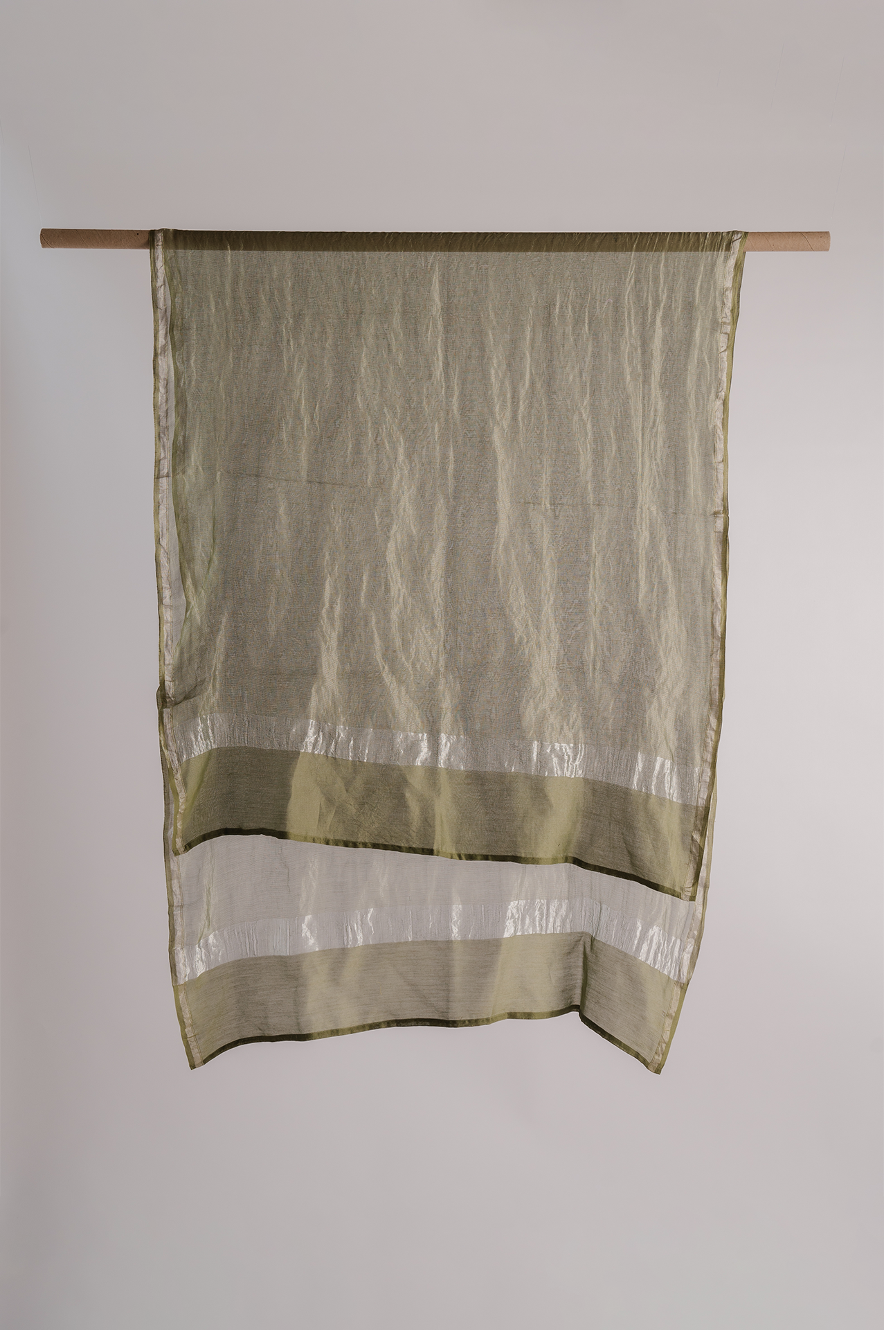 Olive Green Chanderi Dupatta