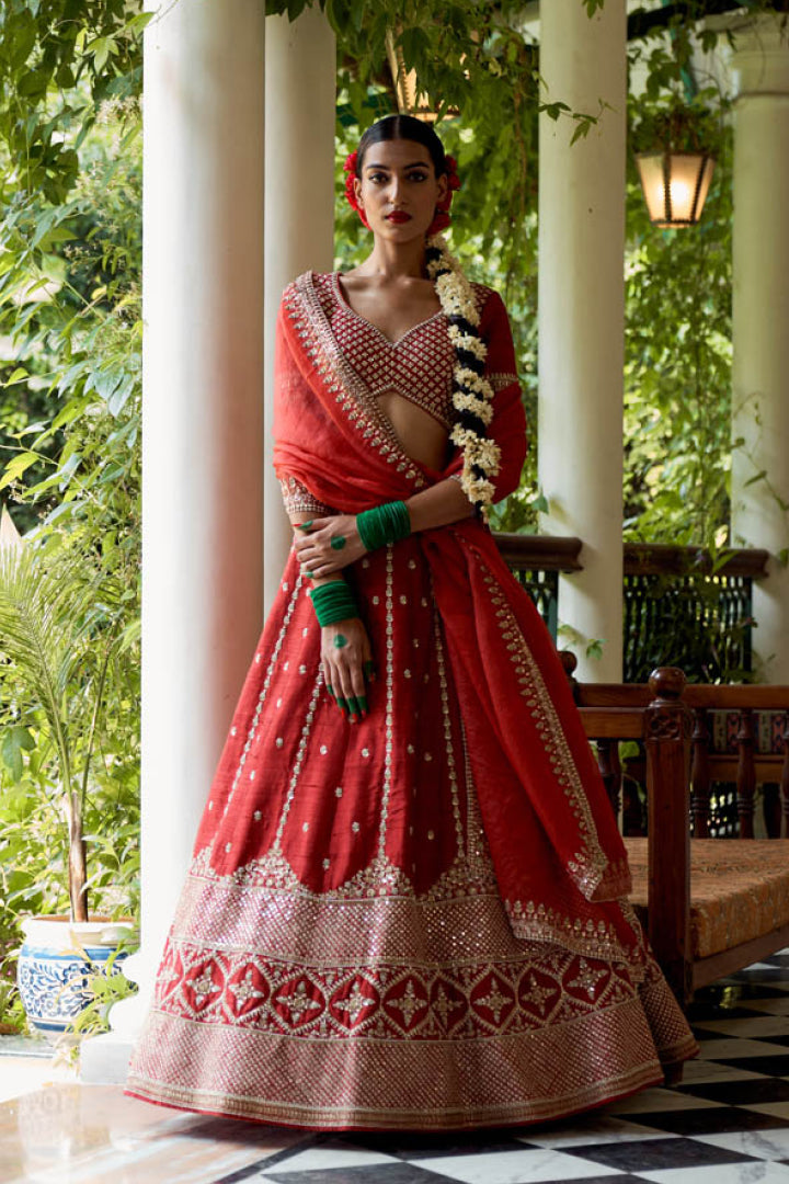Red Lehenga Set