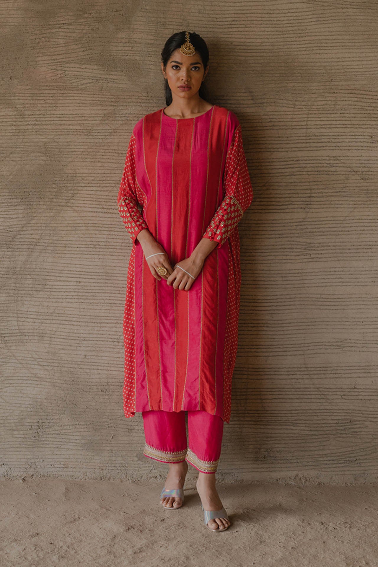 Panelled kaftan