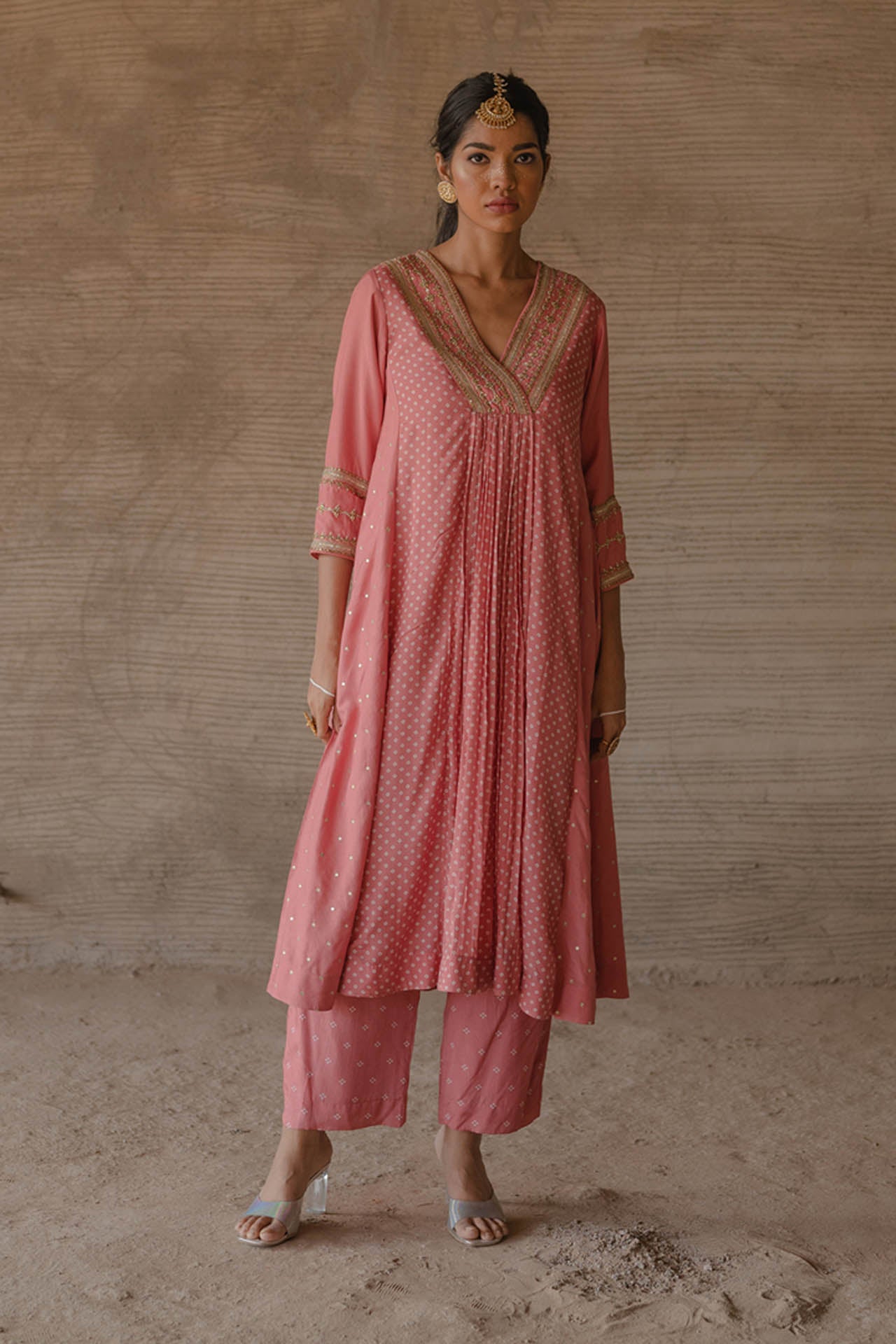 Pink Kalidar With Pants