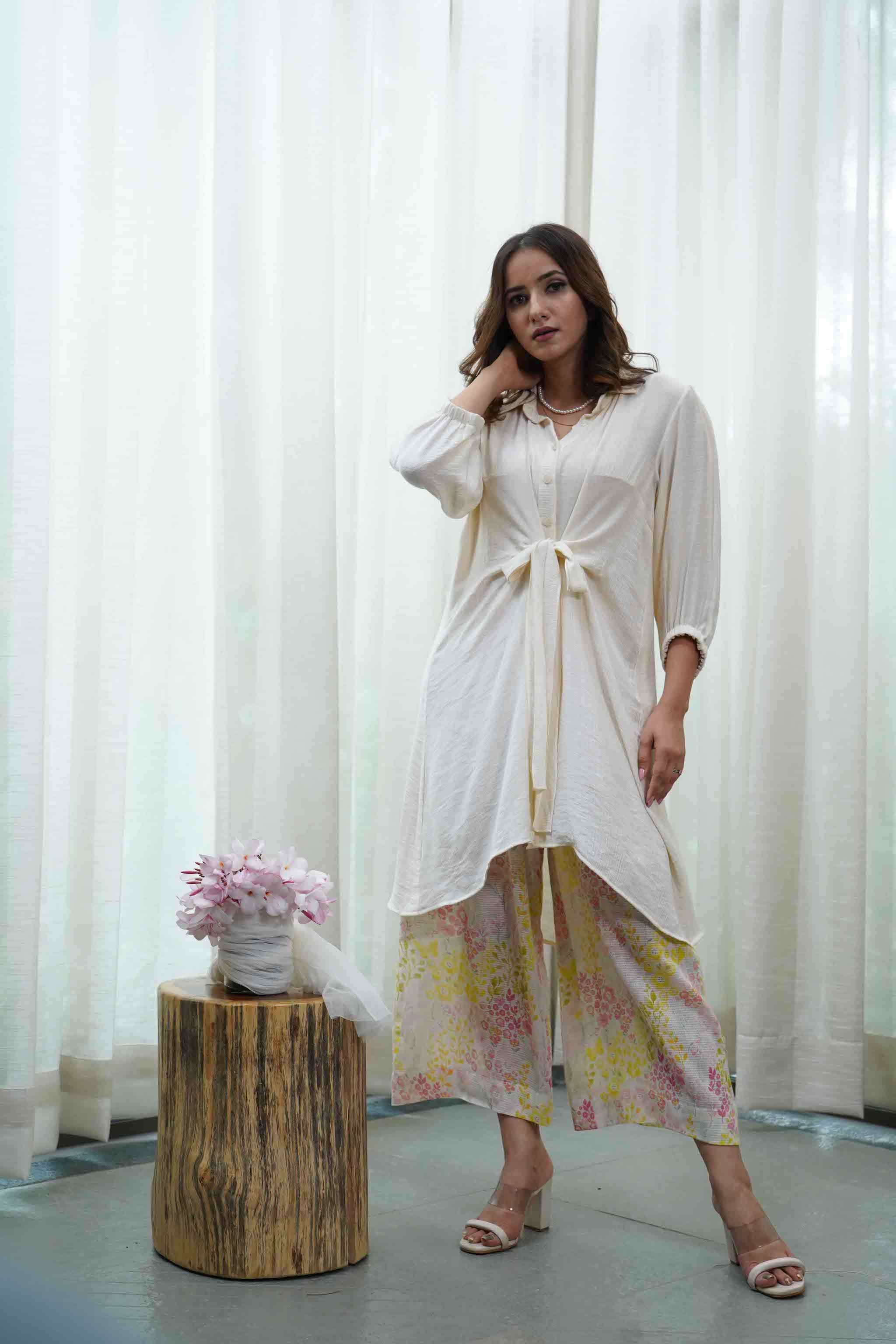 Off-white Shirt Dress