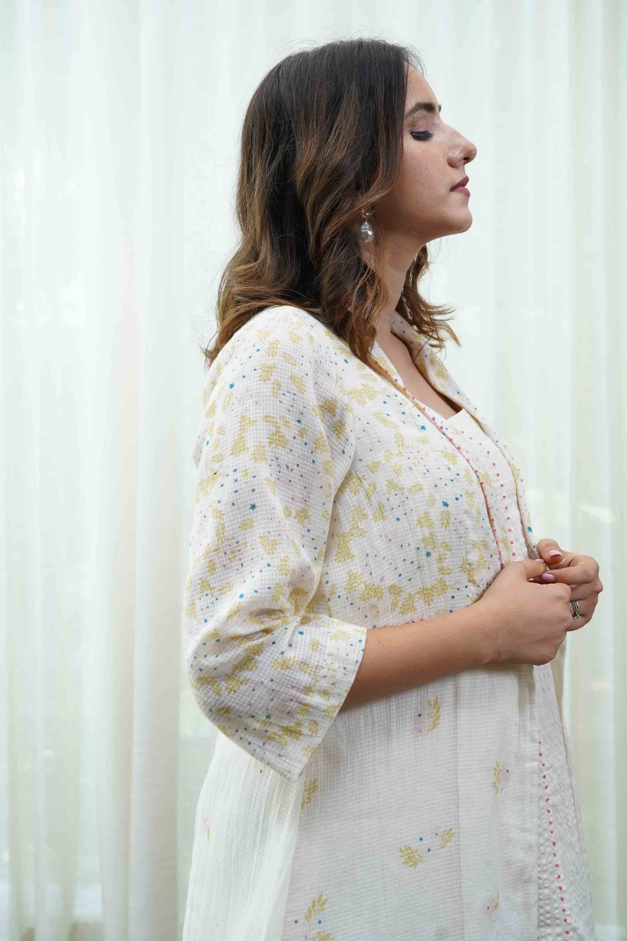 Lilac Floral Printed Dress