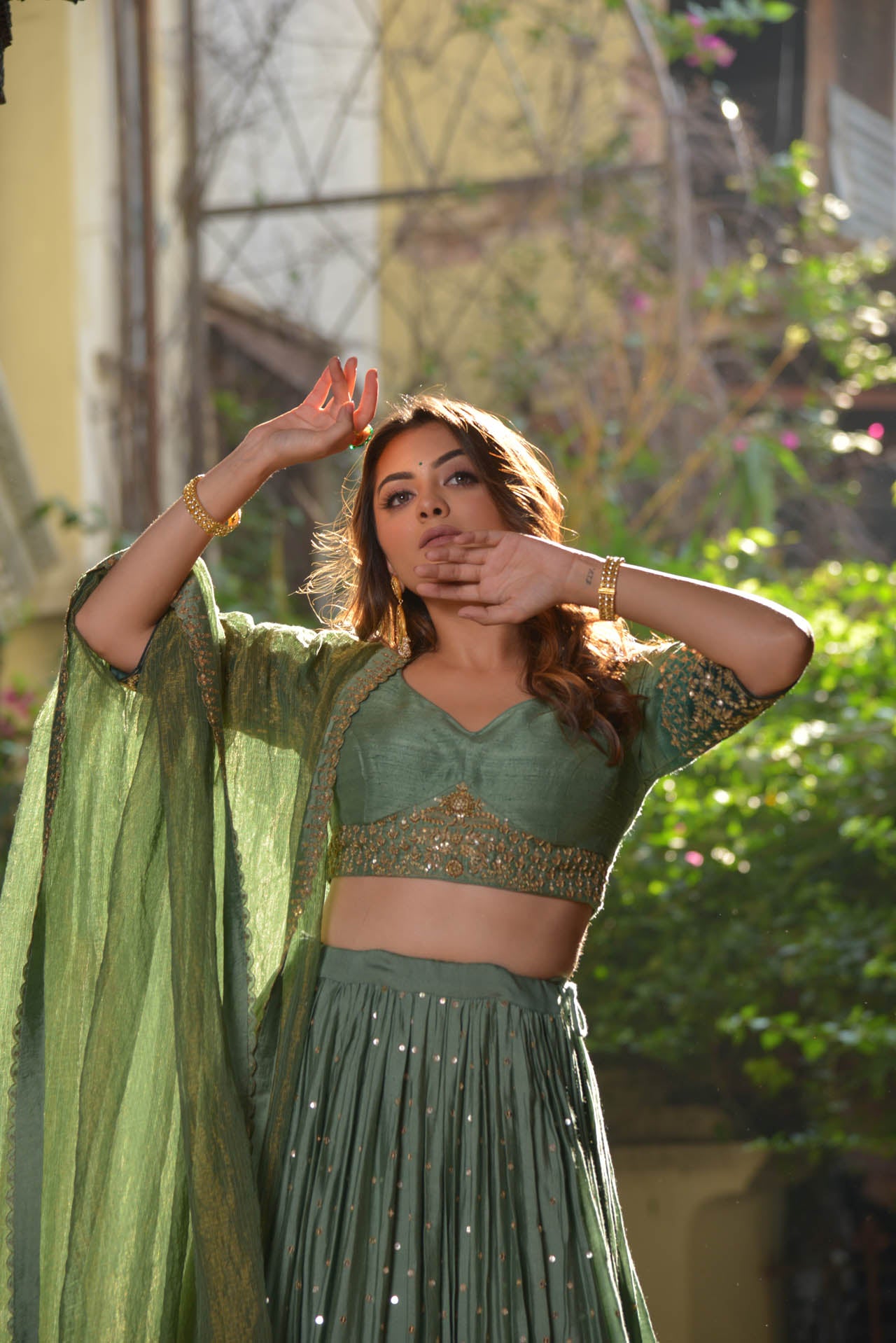 Green Lehenga Set