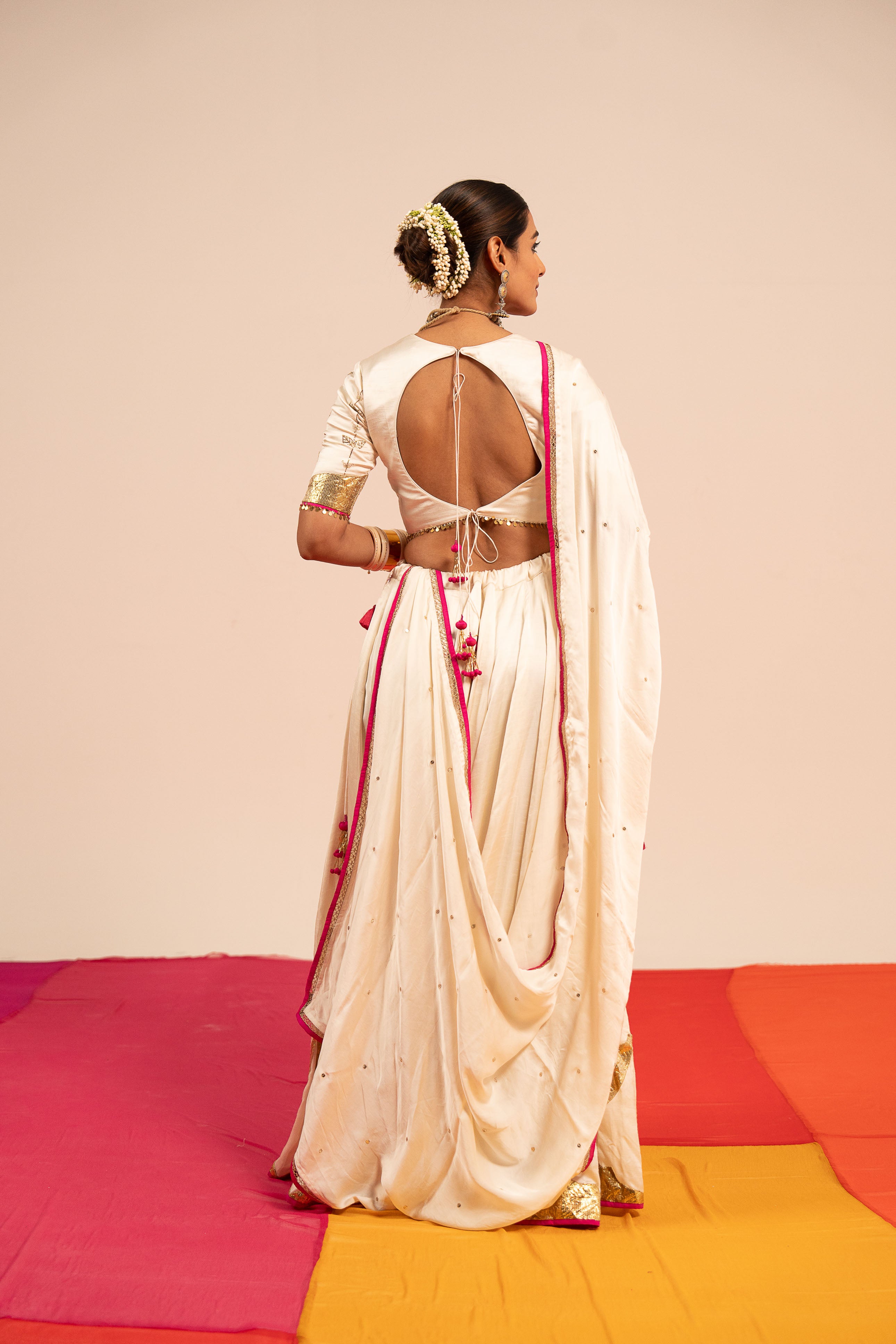 Off White Lehenga Set