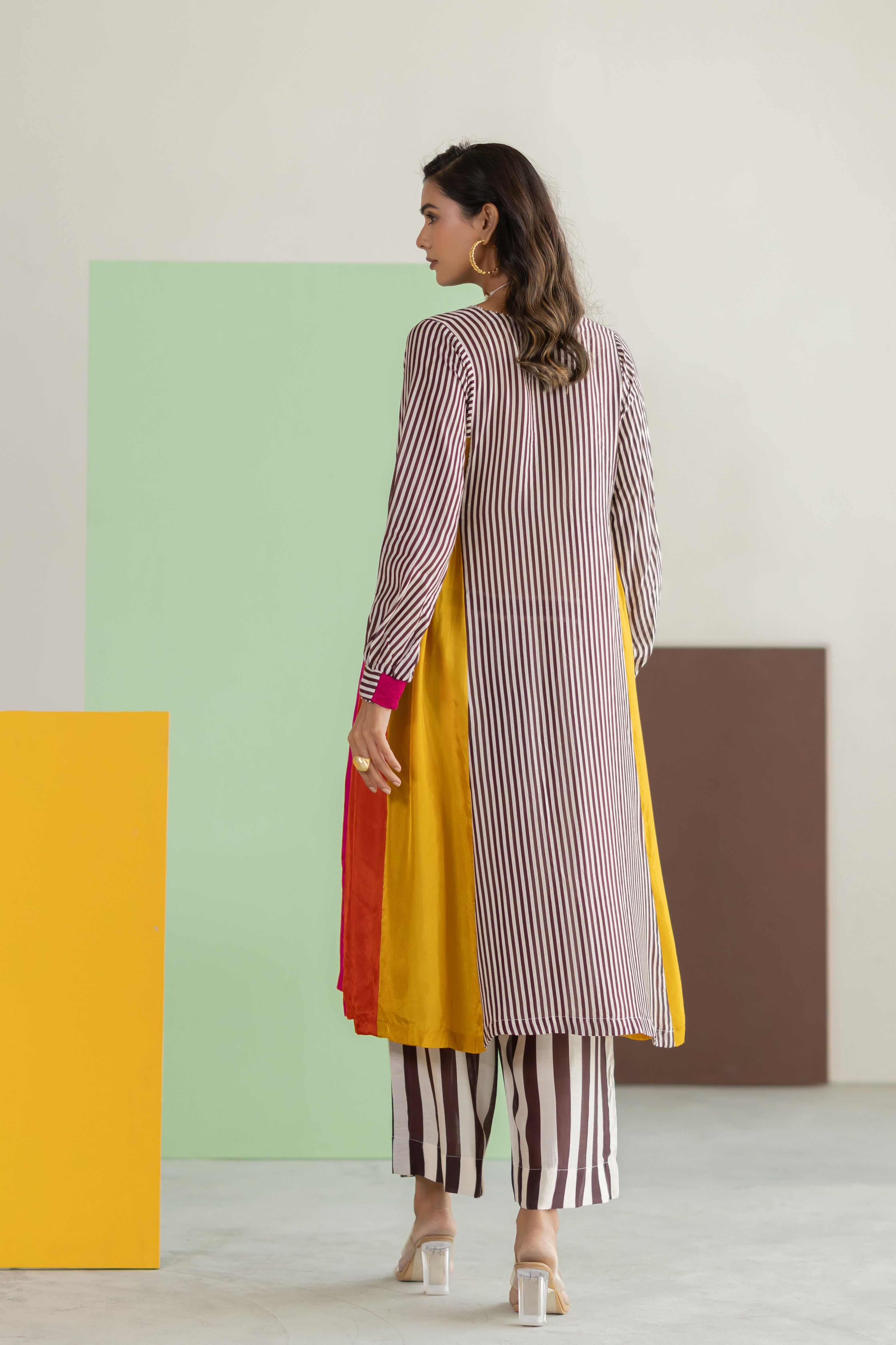 Striped kurta set