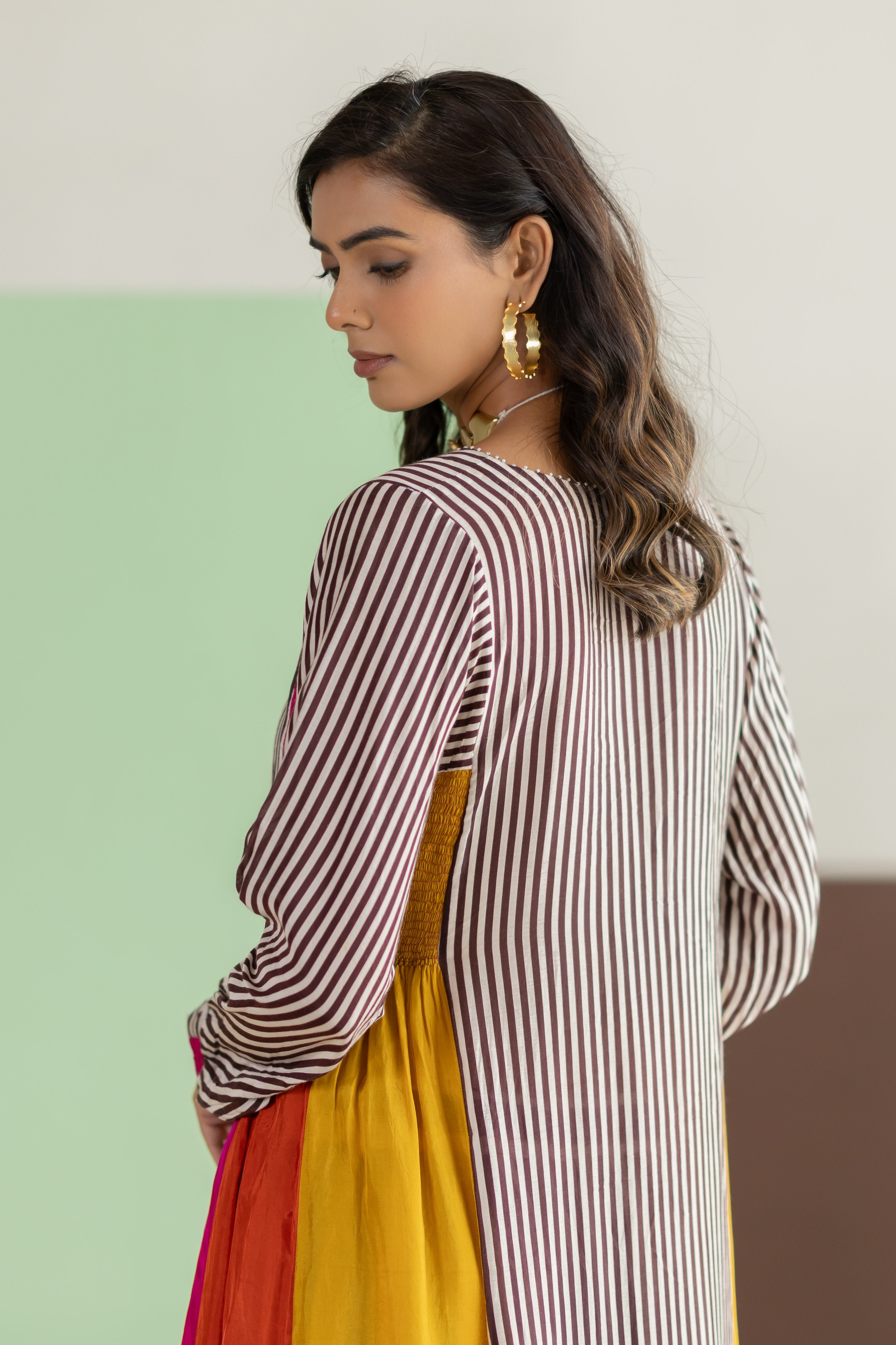 Striped kurta set