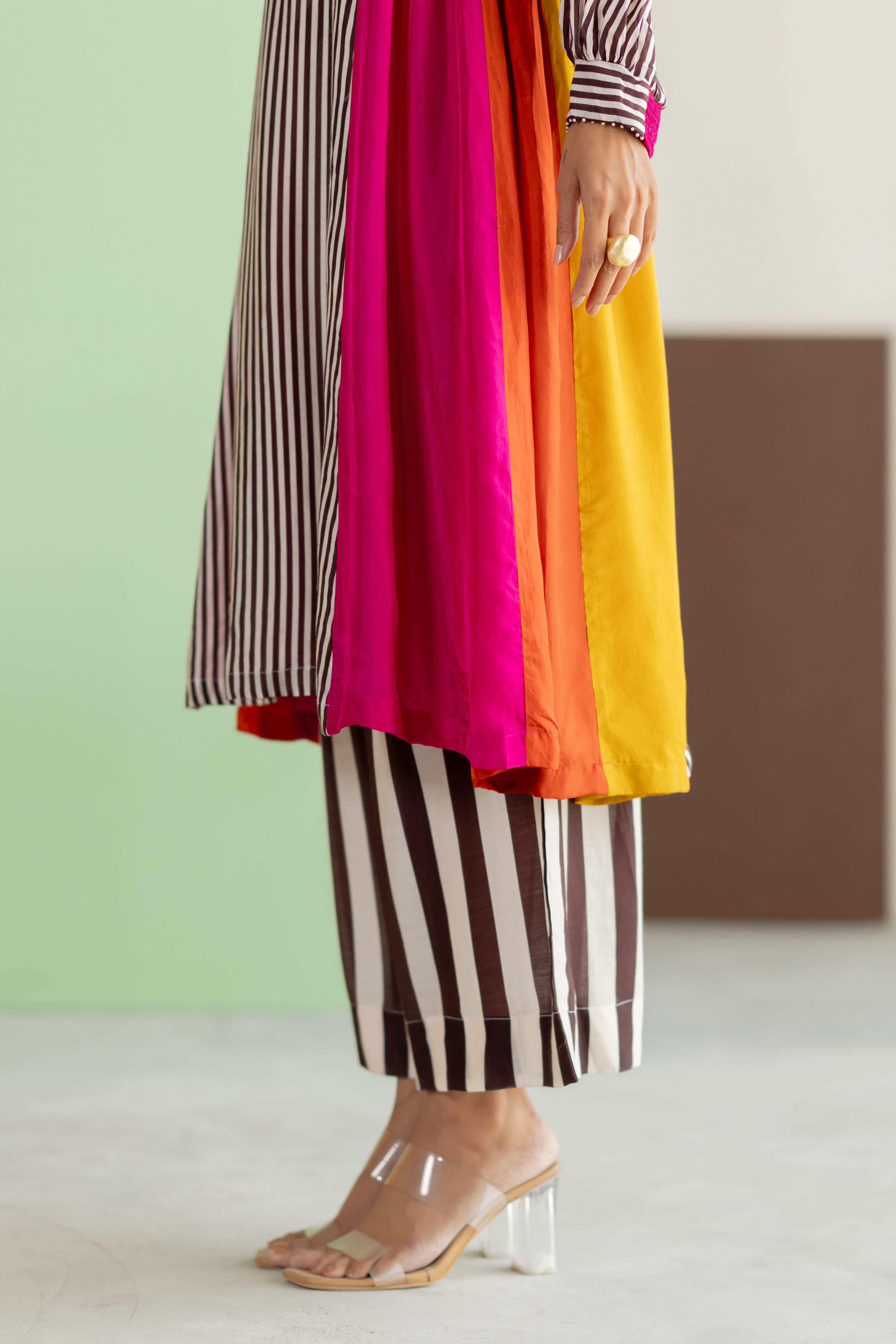 Striped kurta set